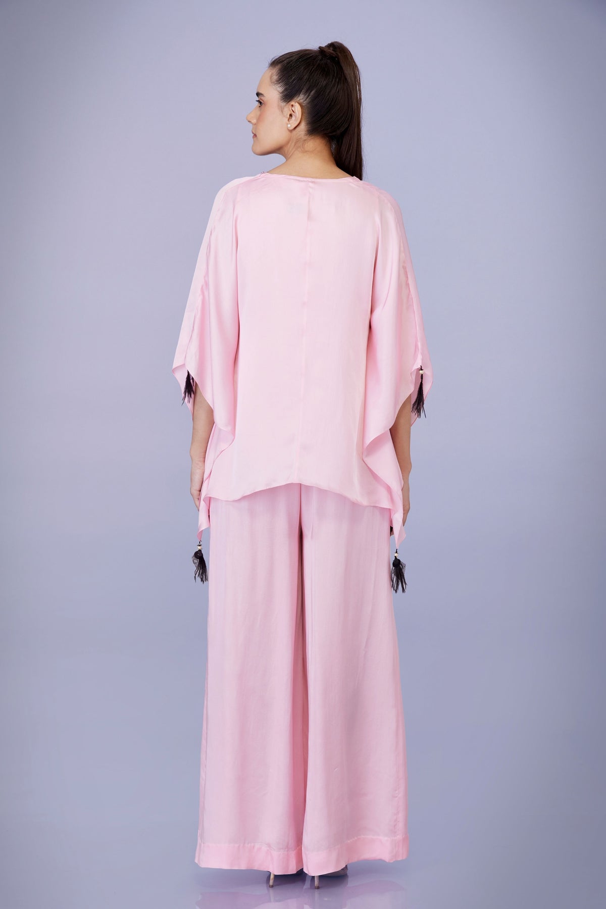 Light Pink Kaftan With Jumpsuit