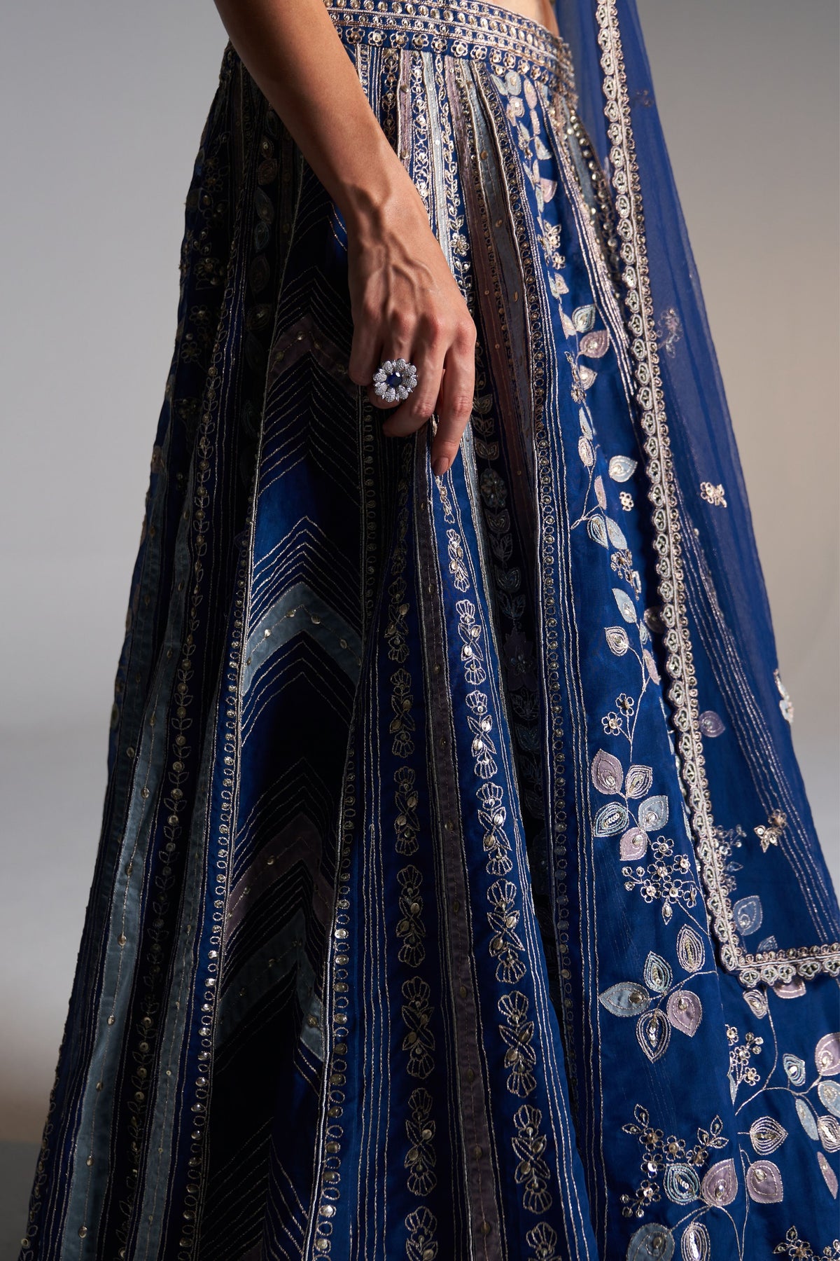 Midnight Blue Lehenga Set