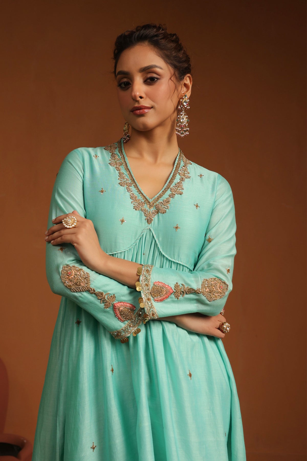 Neela Kurta Set