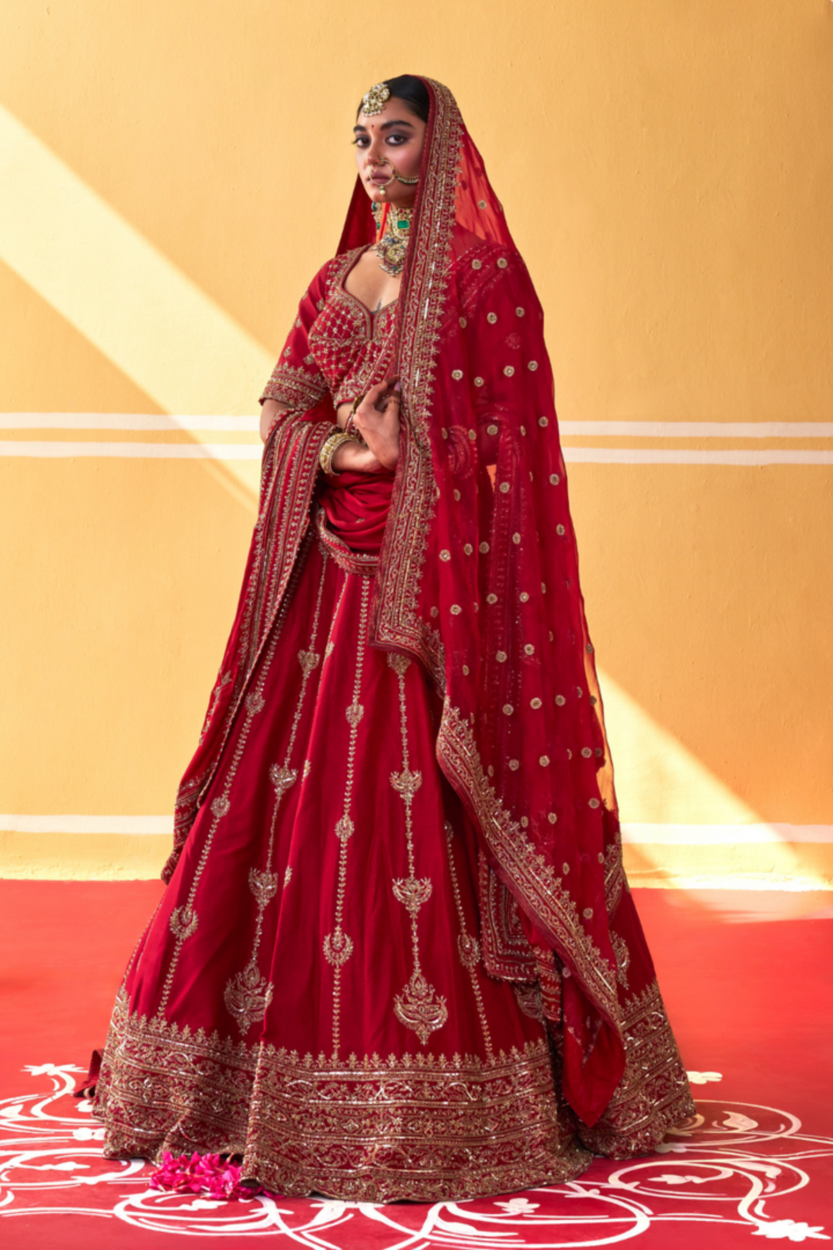 Maroon Bridal Lehenga Set