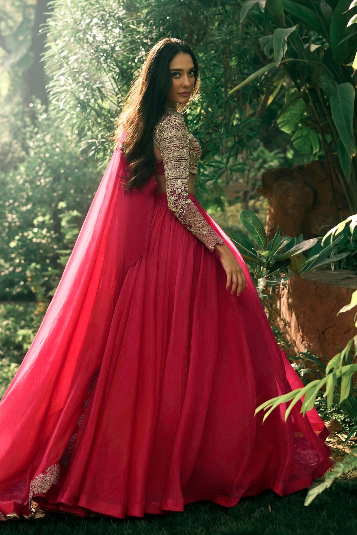 Deep Pink Lisa Lehenga Set