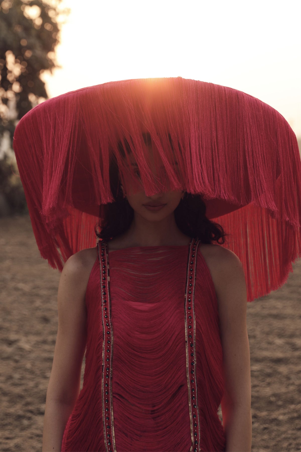 Hot Pink Pants With Fringe Top