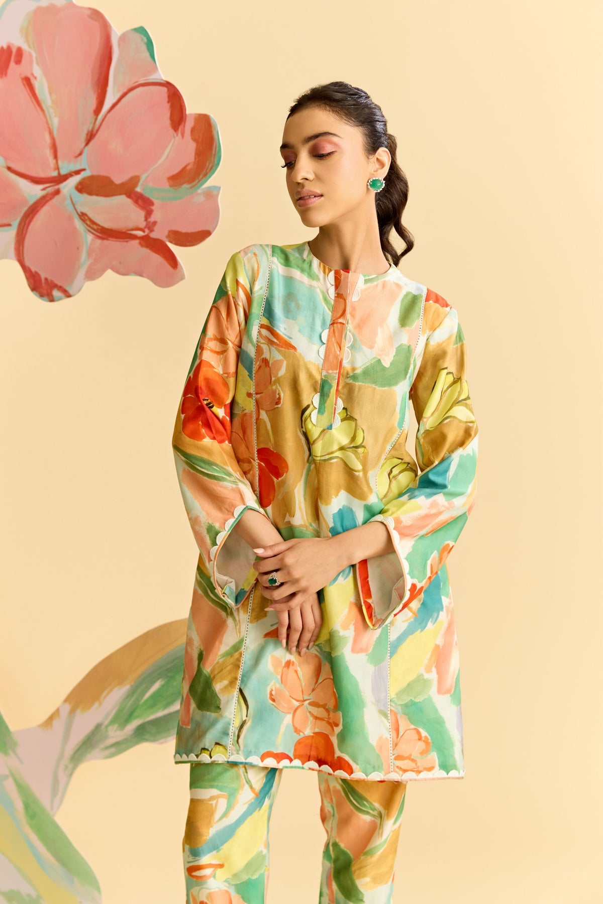 Mint Multicolor Kurta Set