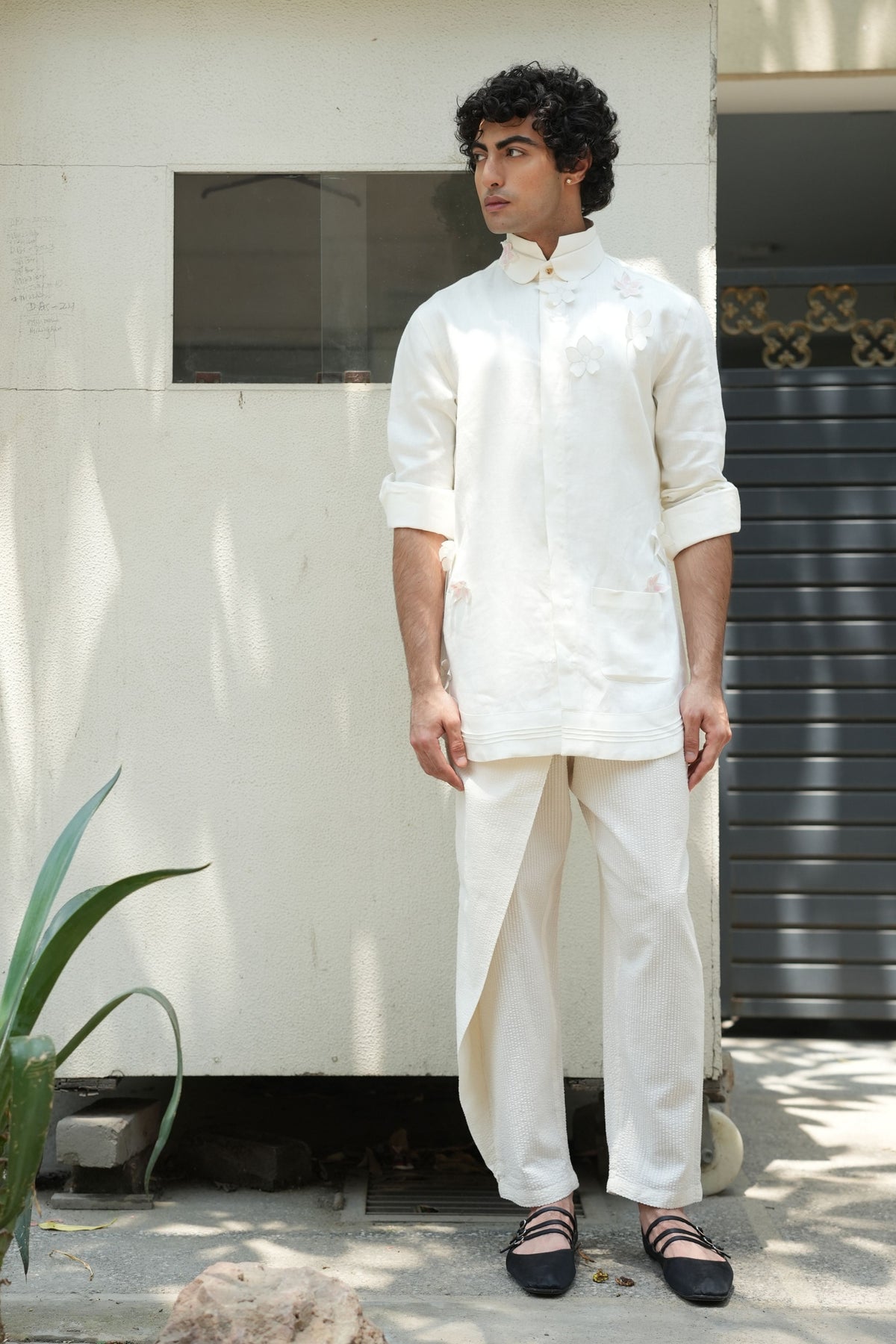 Ivory Plumb Trousers