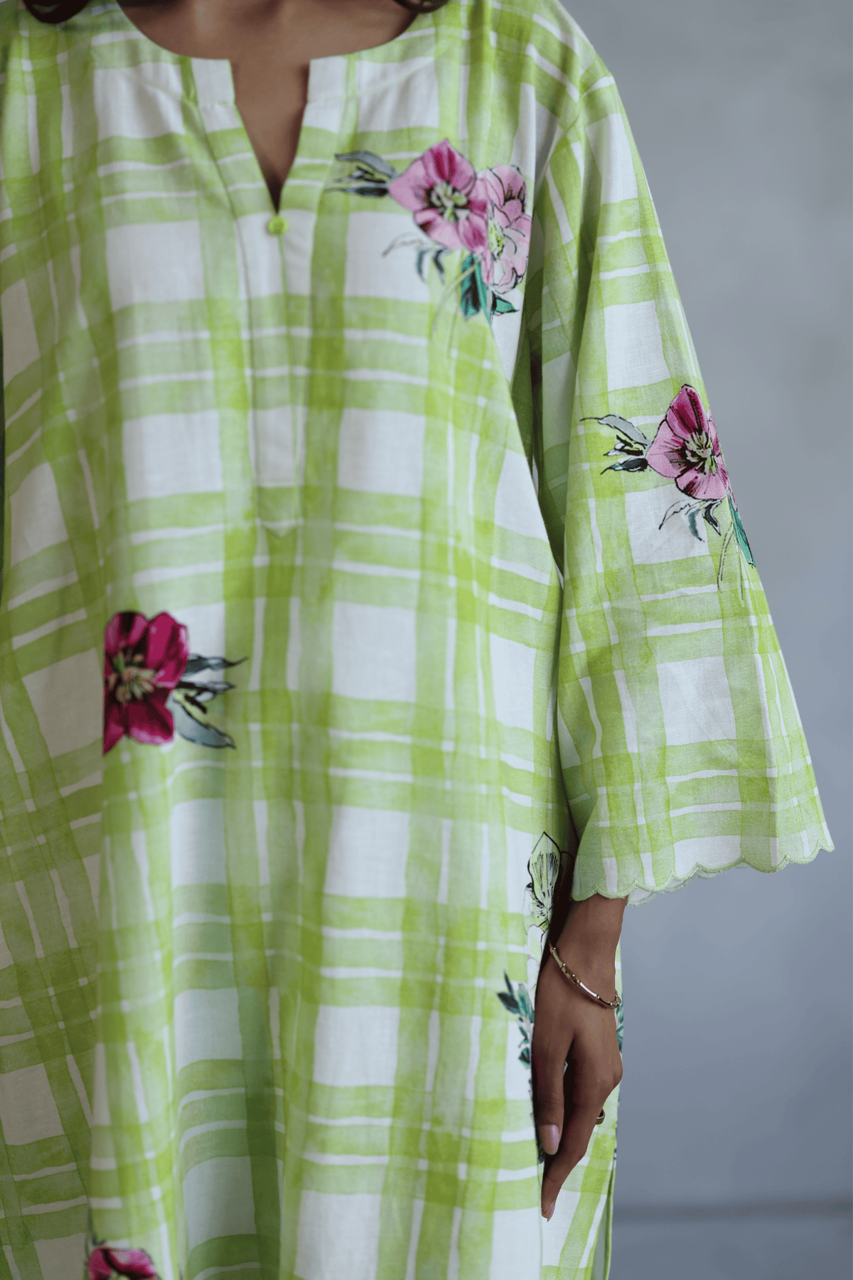 Lime Green Icecream Tunic Set