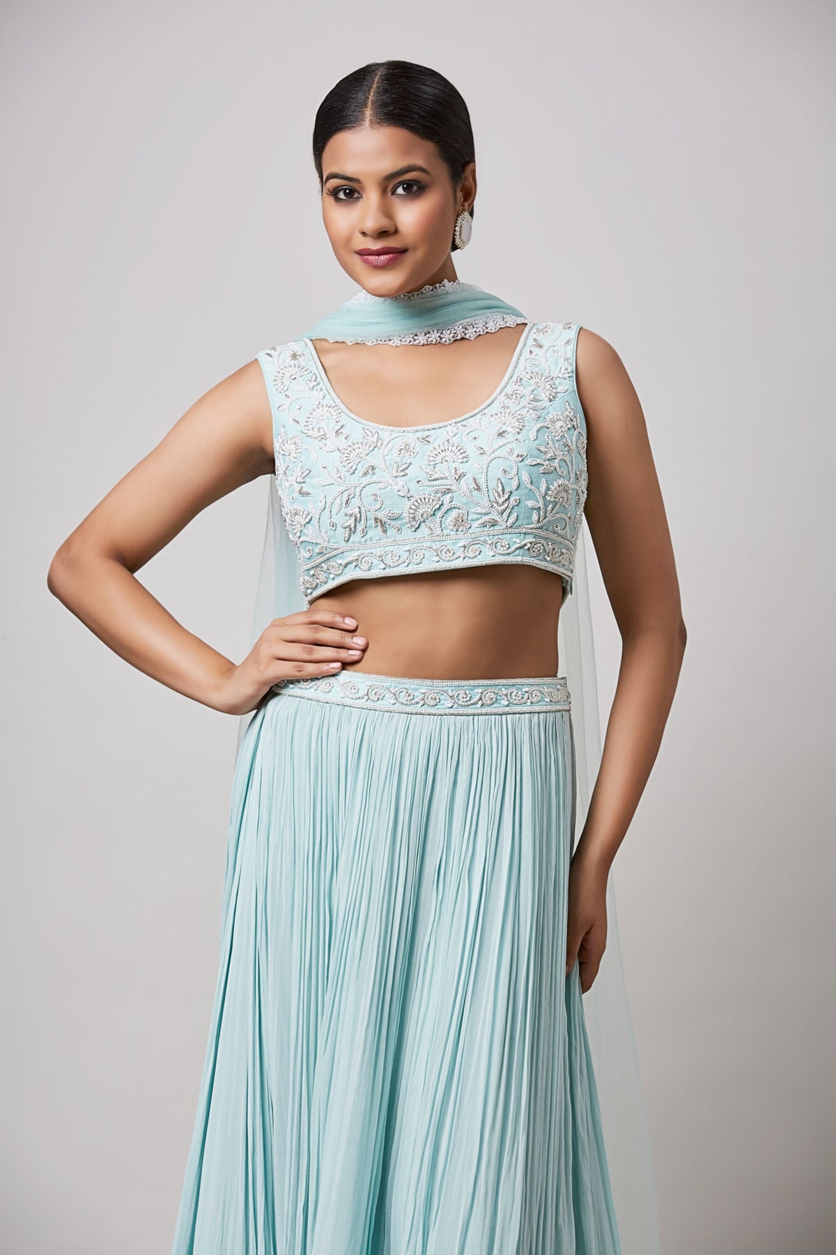 Sea Green Lehenga Set