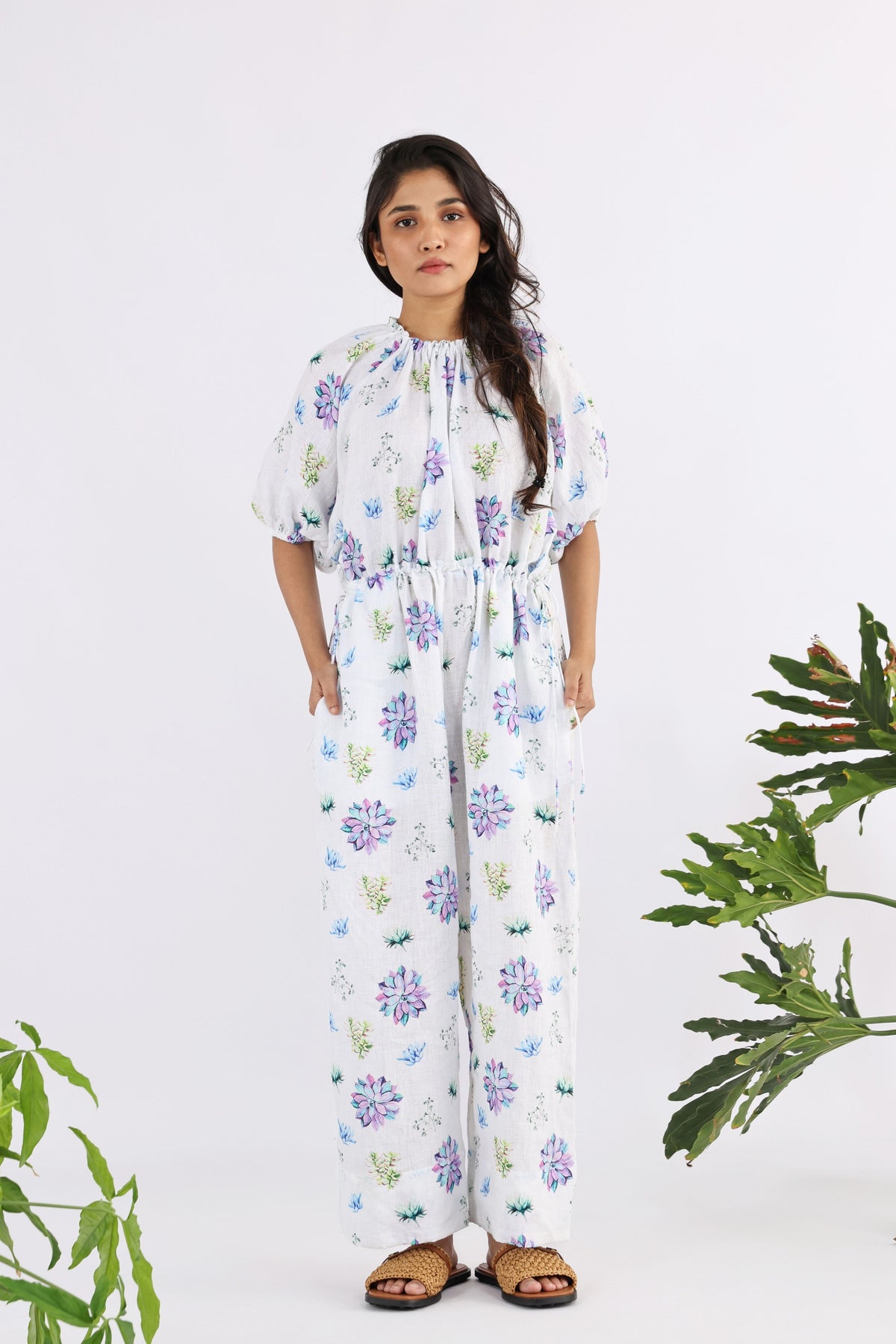 Succulent Caladium Flow Jumpsuit