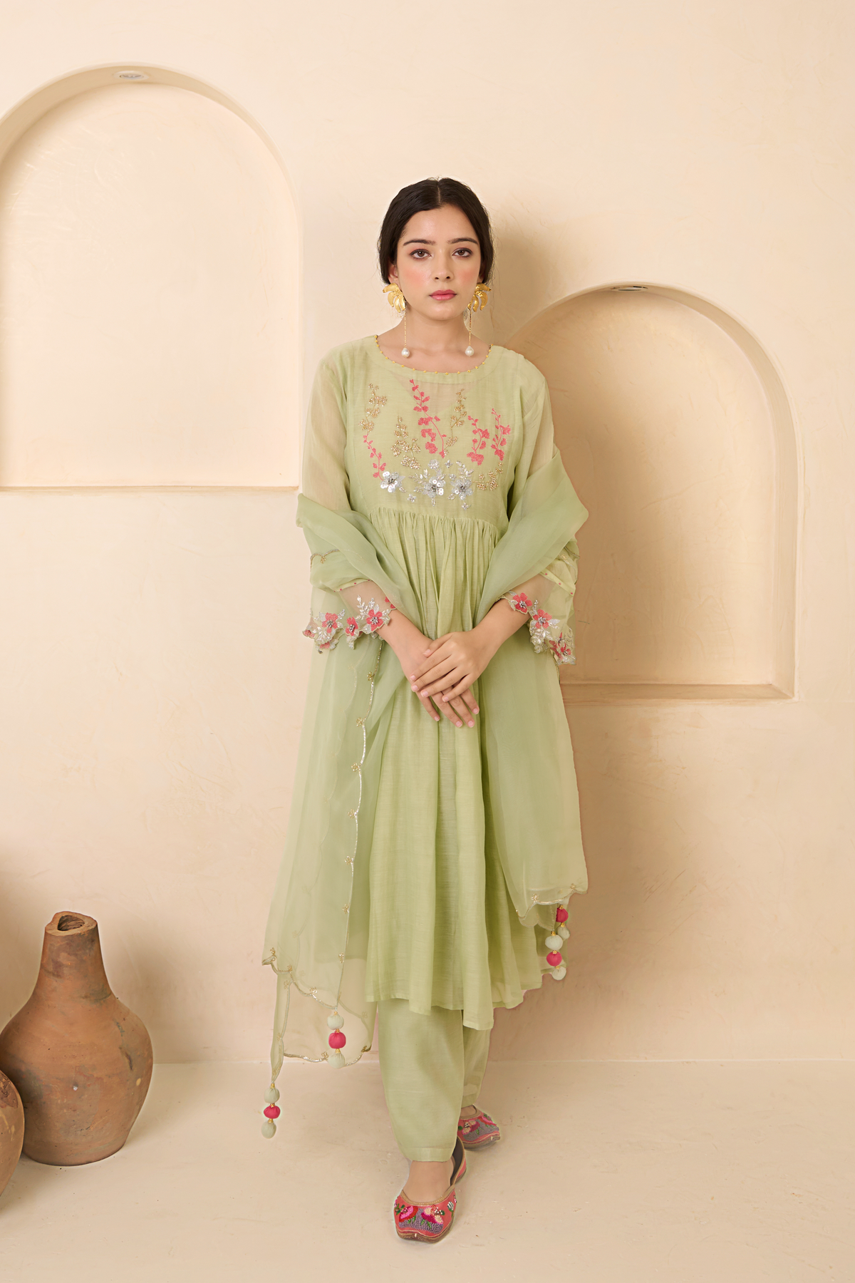 Lightweight Chanderi Cotton Kurta Set