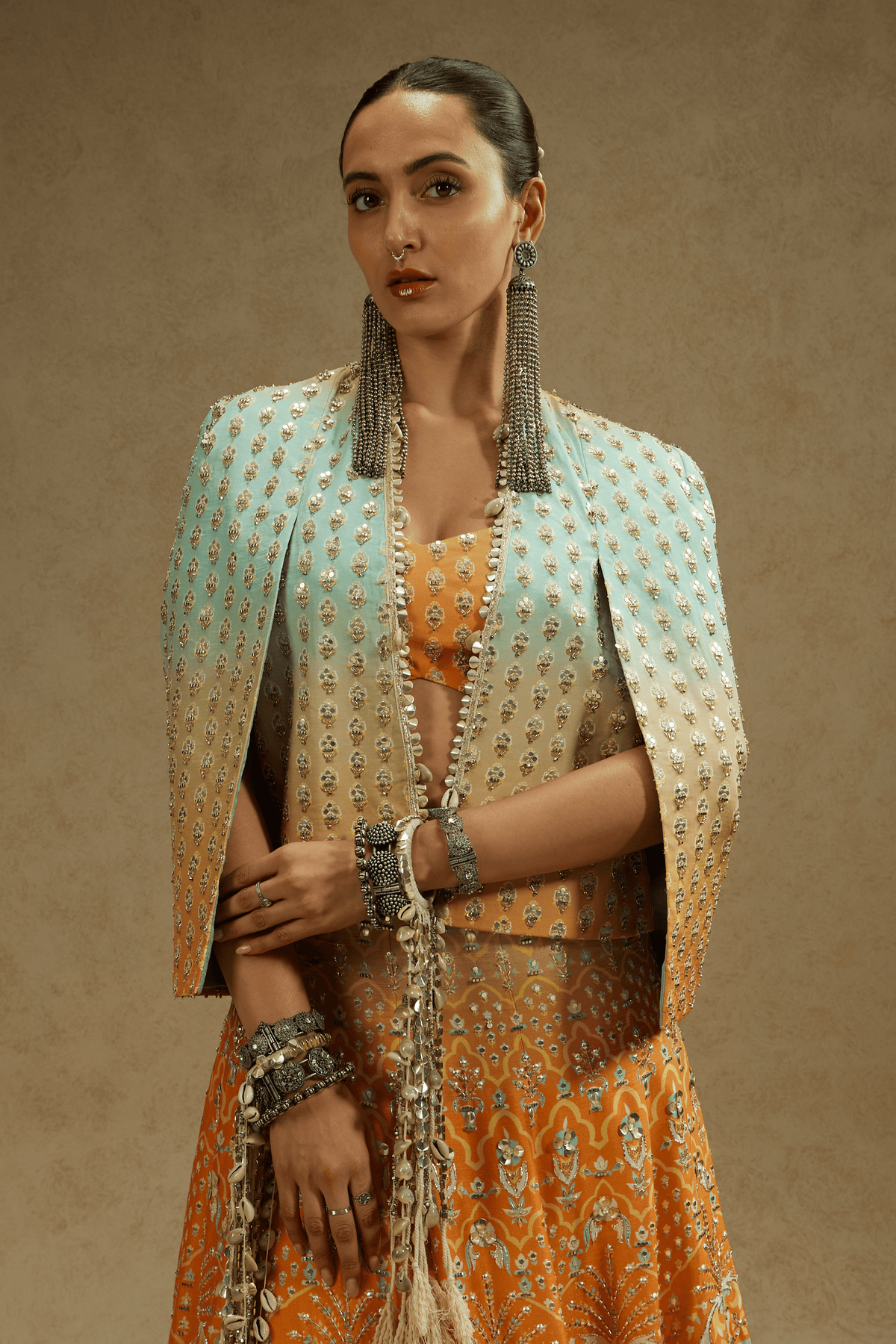 Embellished Jacket, Bustier, Lehenga