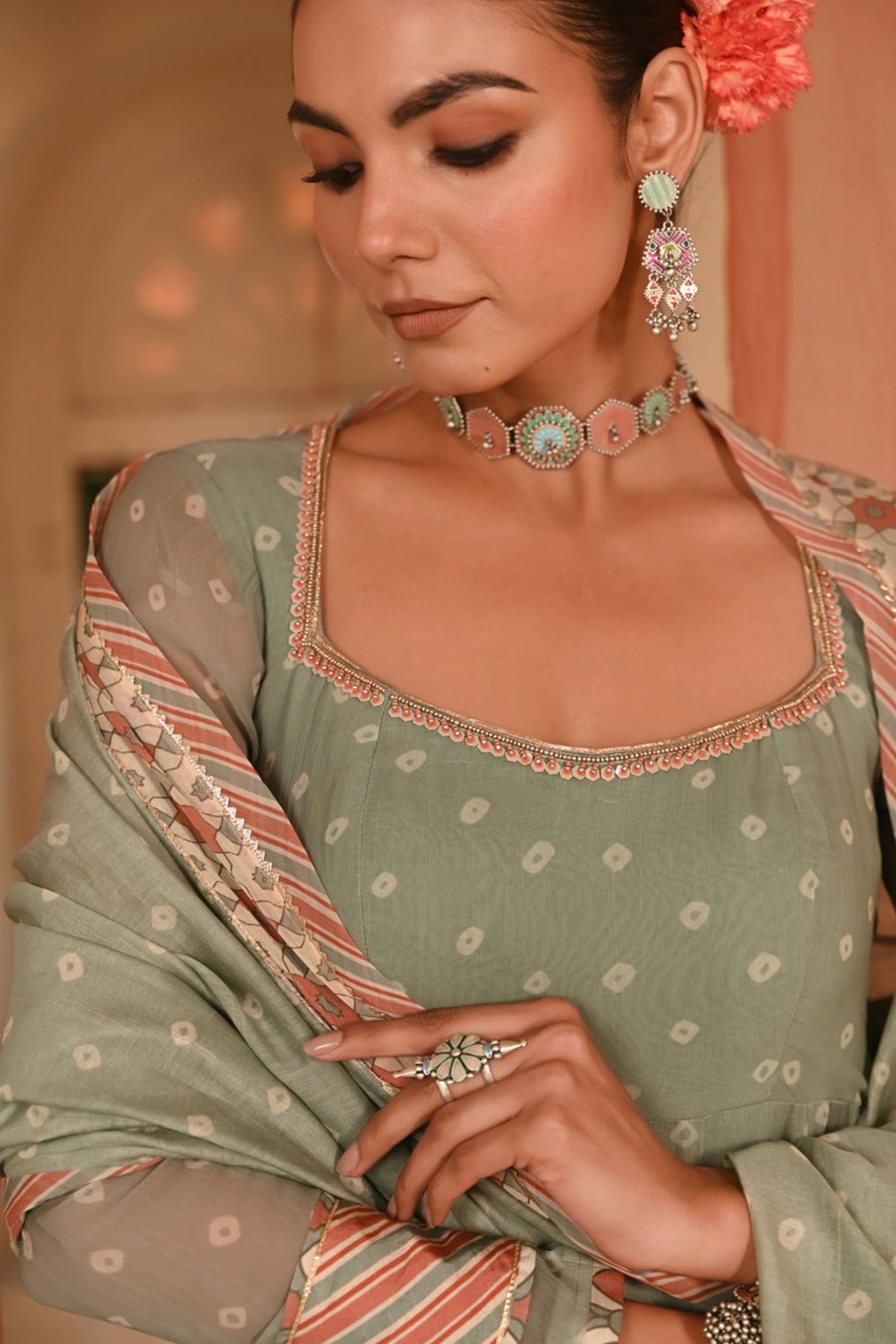 Moti Mahal Anarkali Set