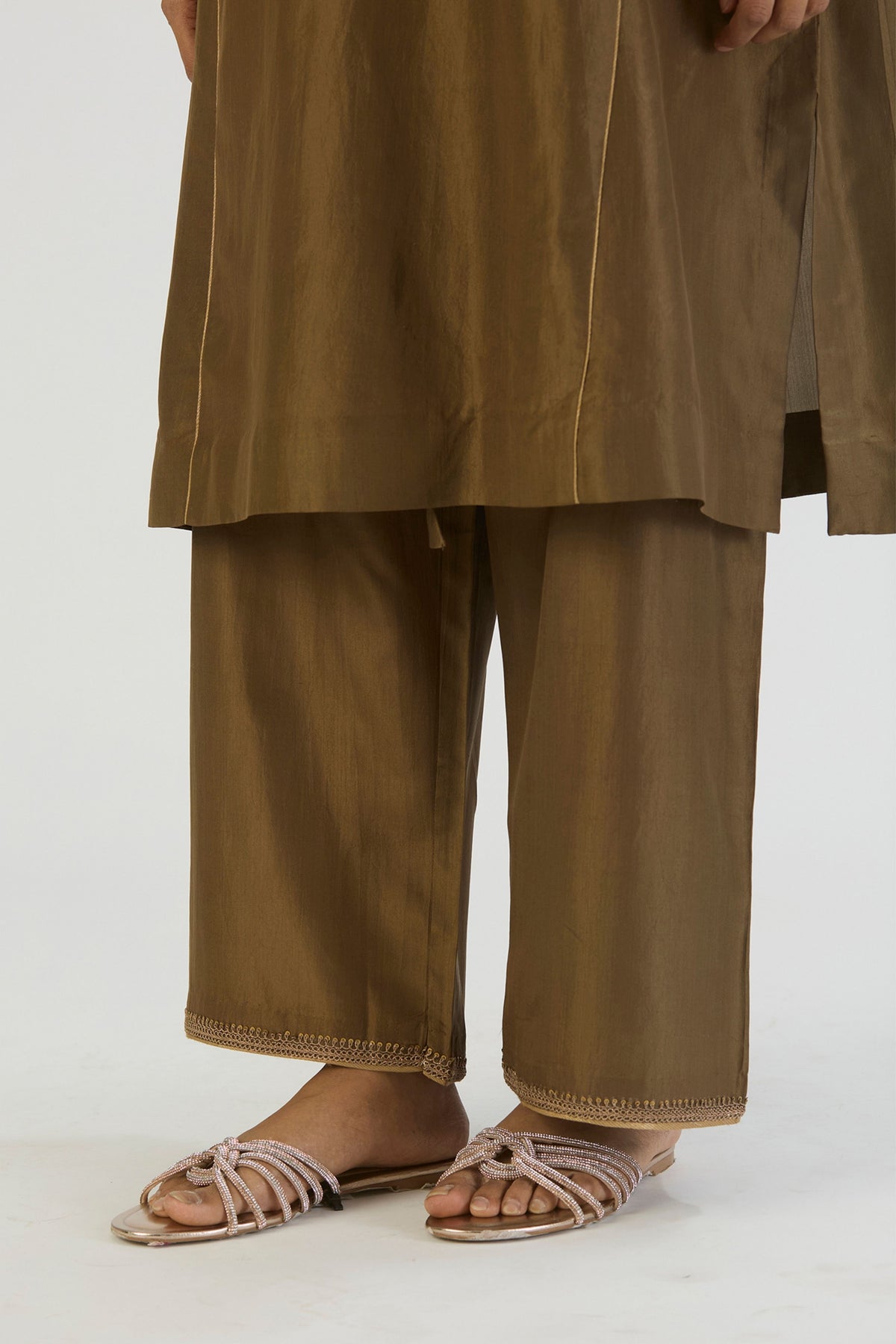 Green Rami Kurta and Pant