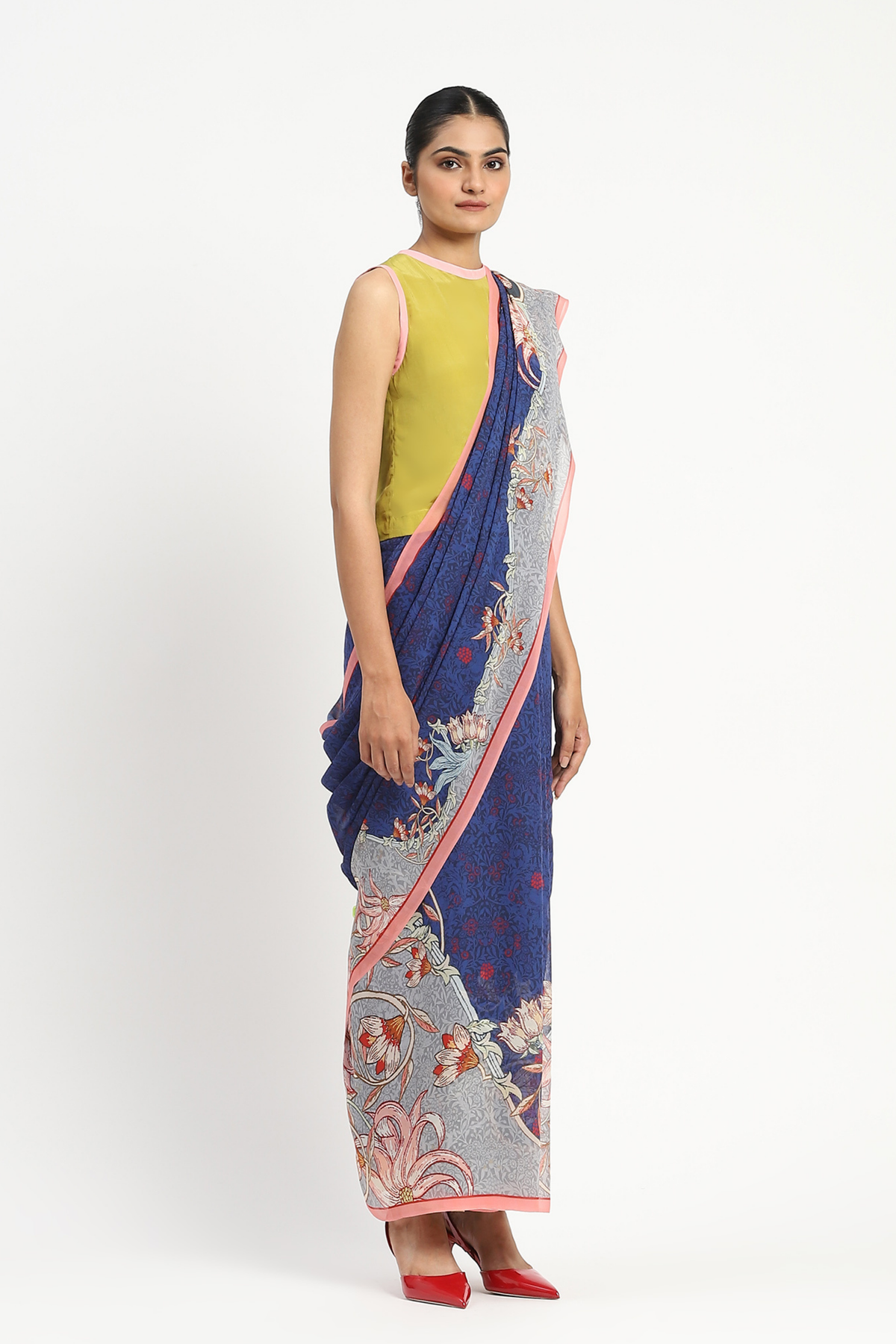 Mulholland Drive Printed Saree