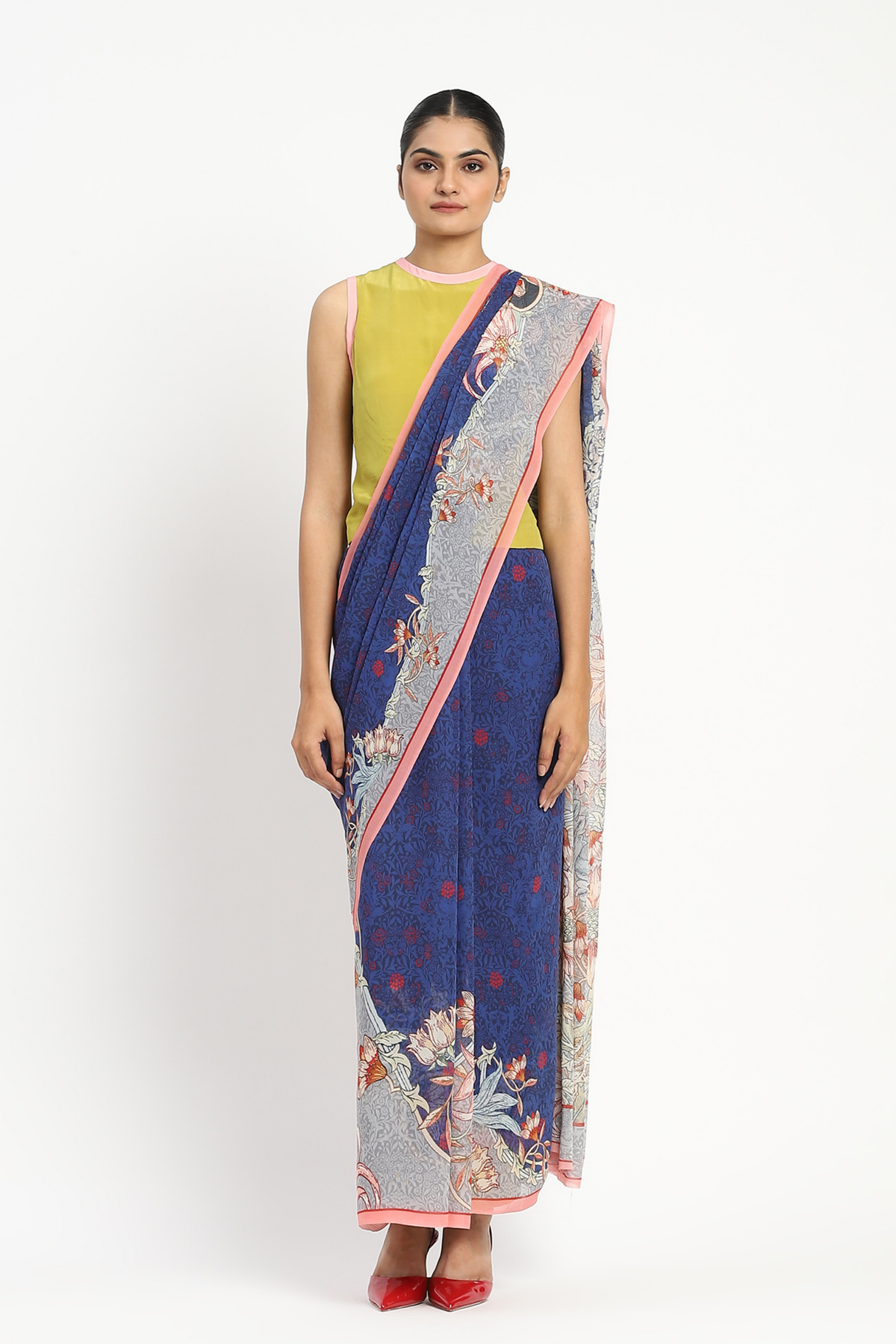 Mulholland Drive Printed Saree