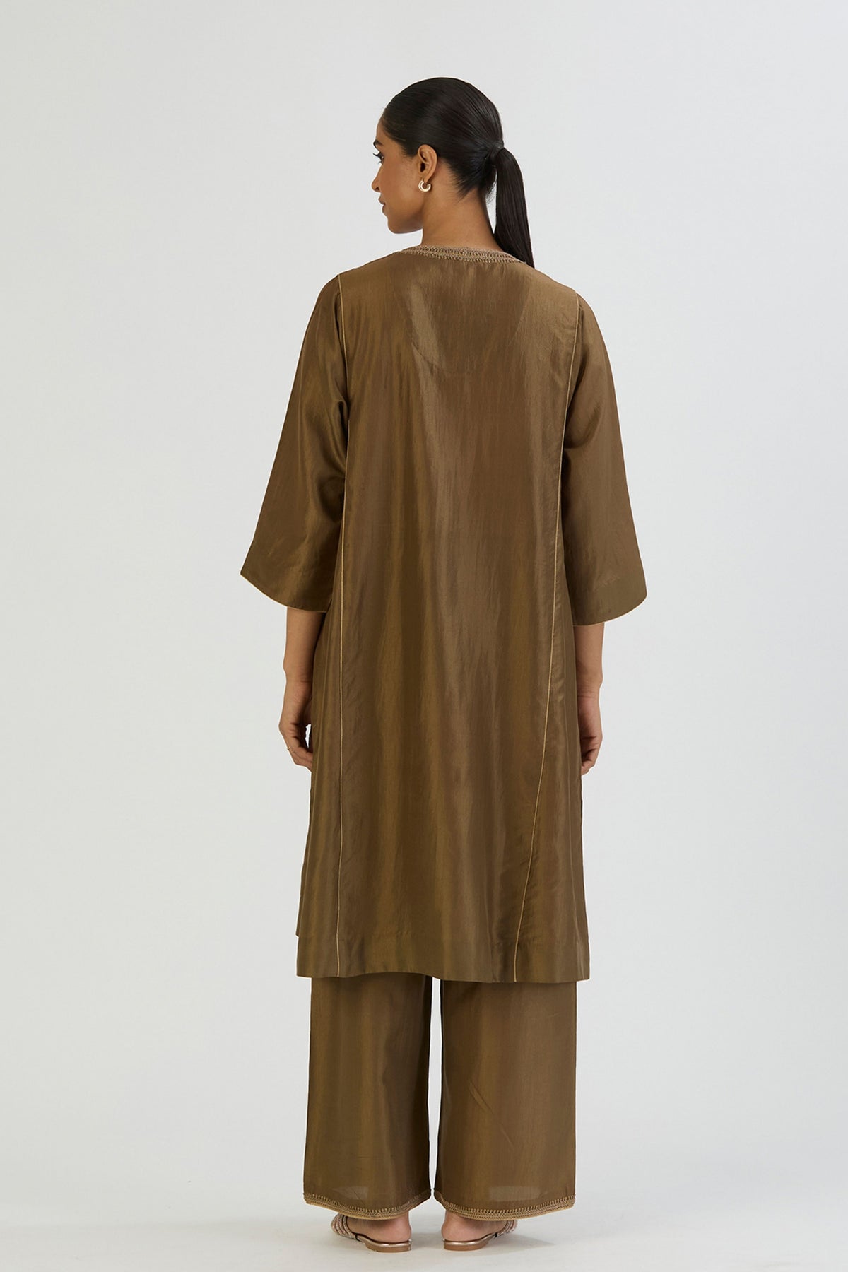 Green Rami Kurta and Pant