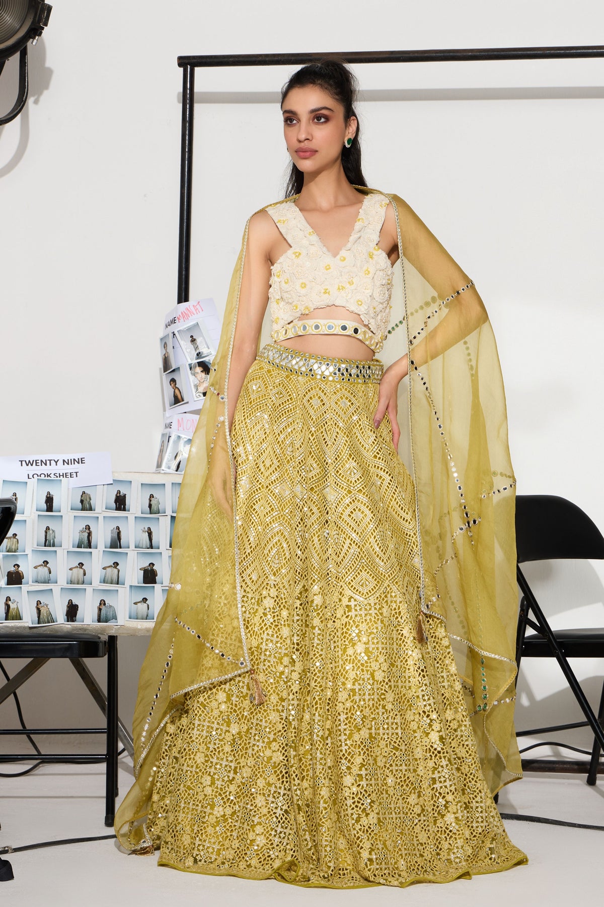 Kalidar Lehenga in Yellow