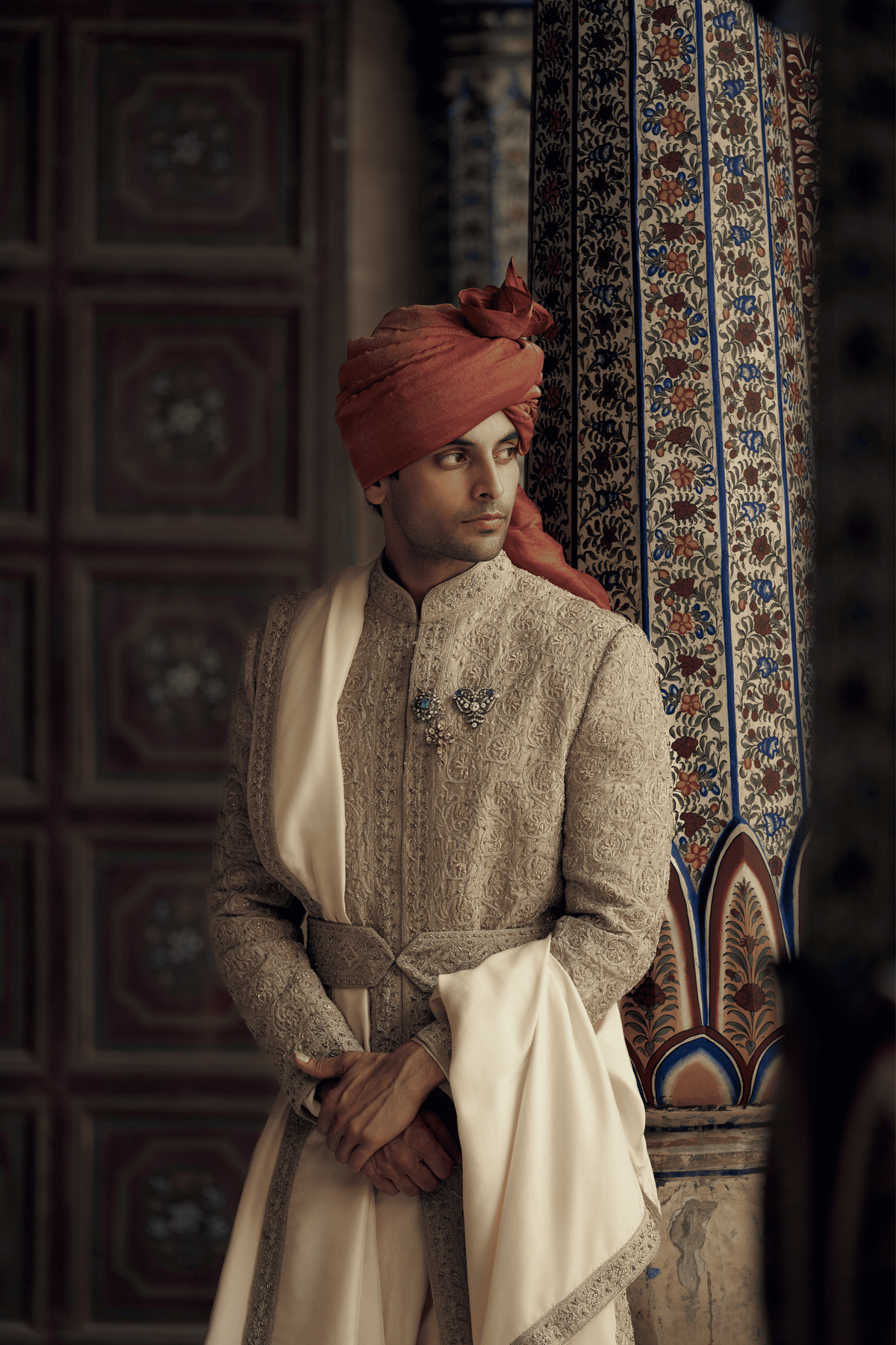 Mocca Sherwani Set