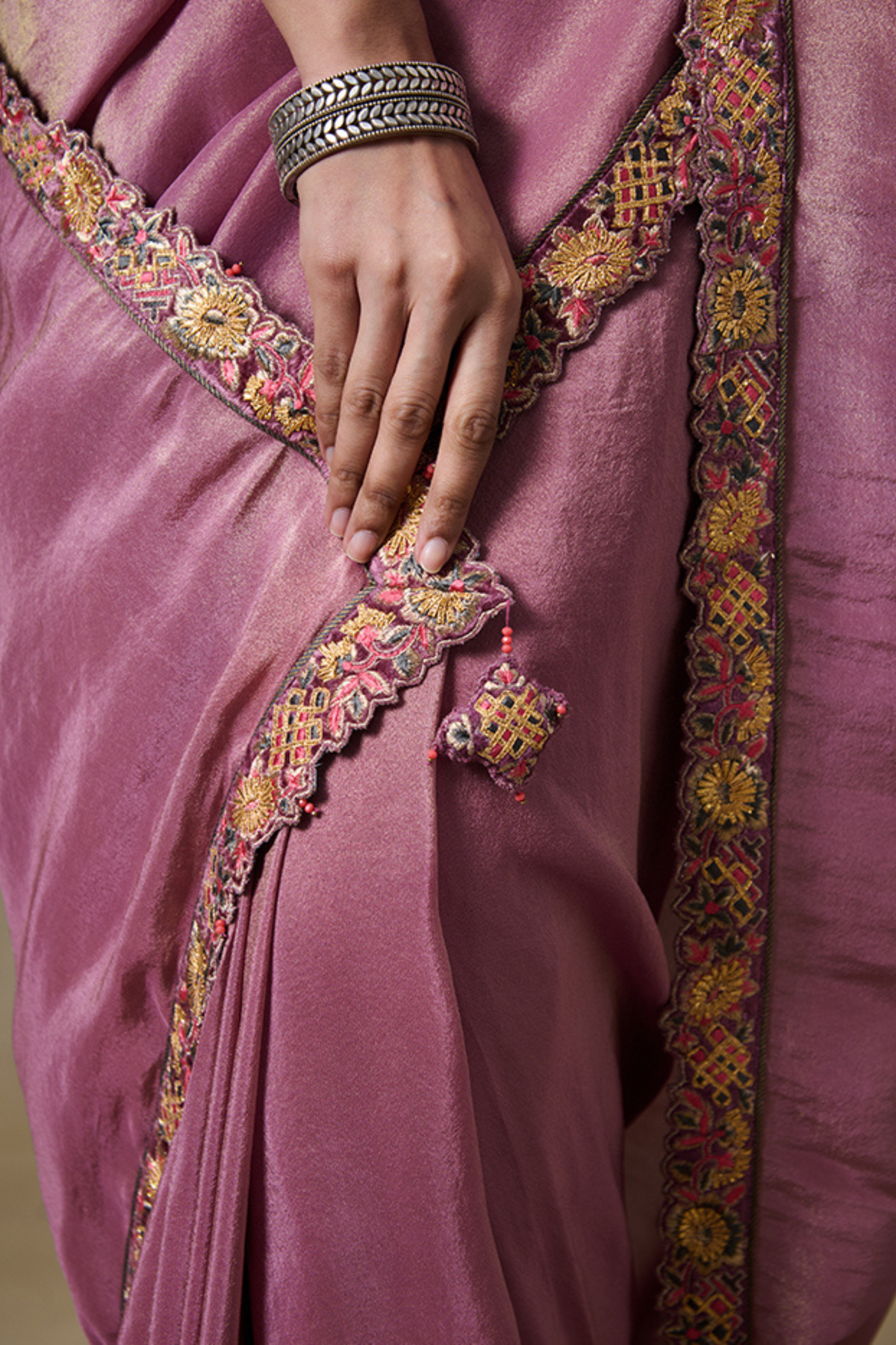 Alam Saree in Pink