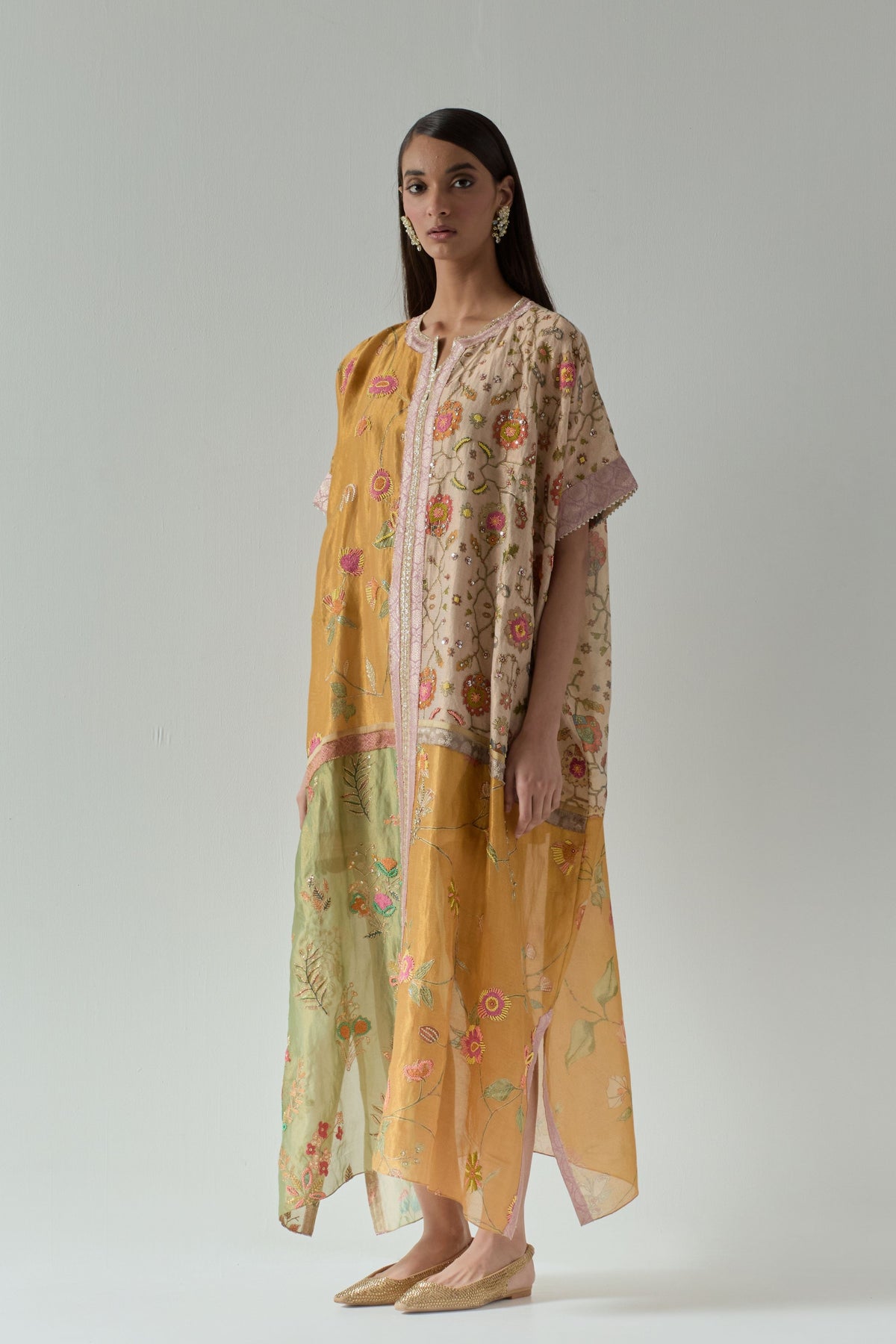 Printed Tissue Kaftan