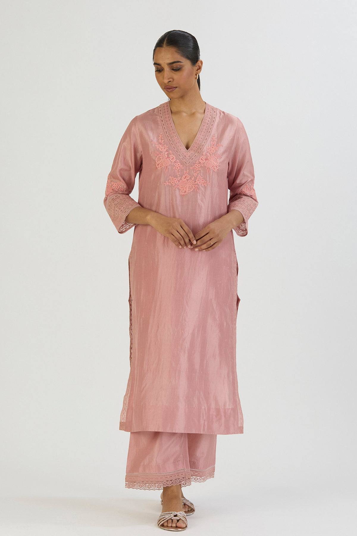 Pink Aastha Kurta and Pant