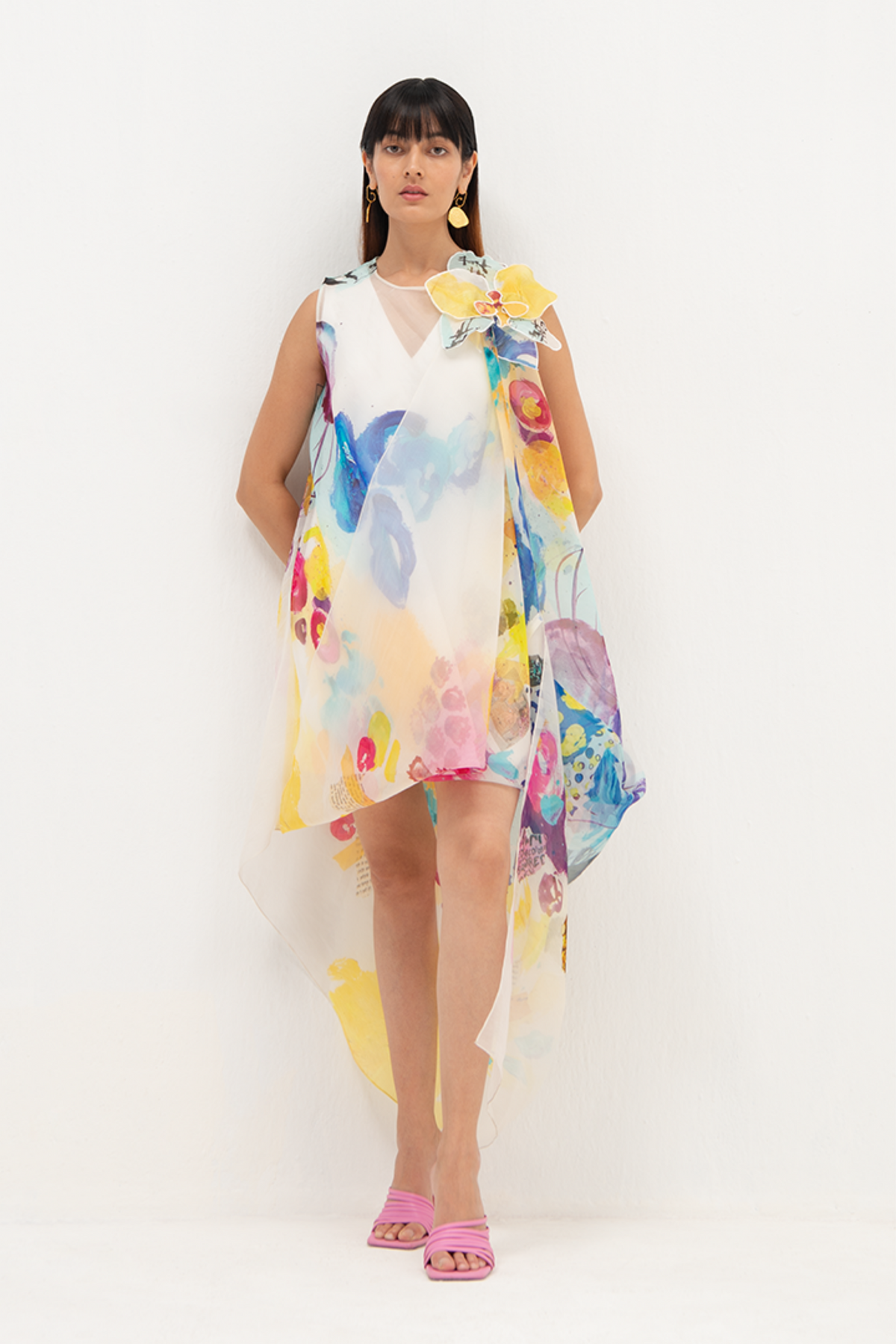 Orchid colourful dress