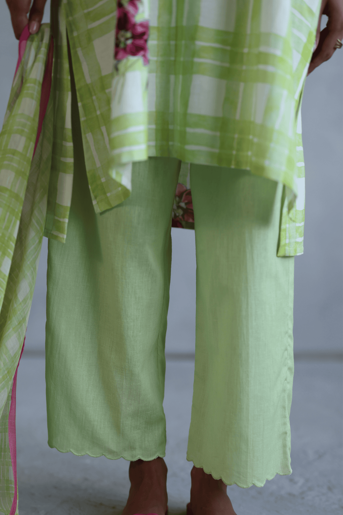 Lime Green Icecream Tunic Set