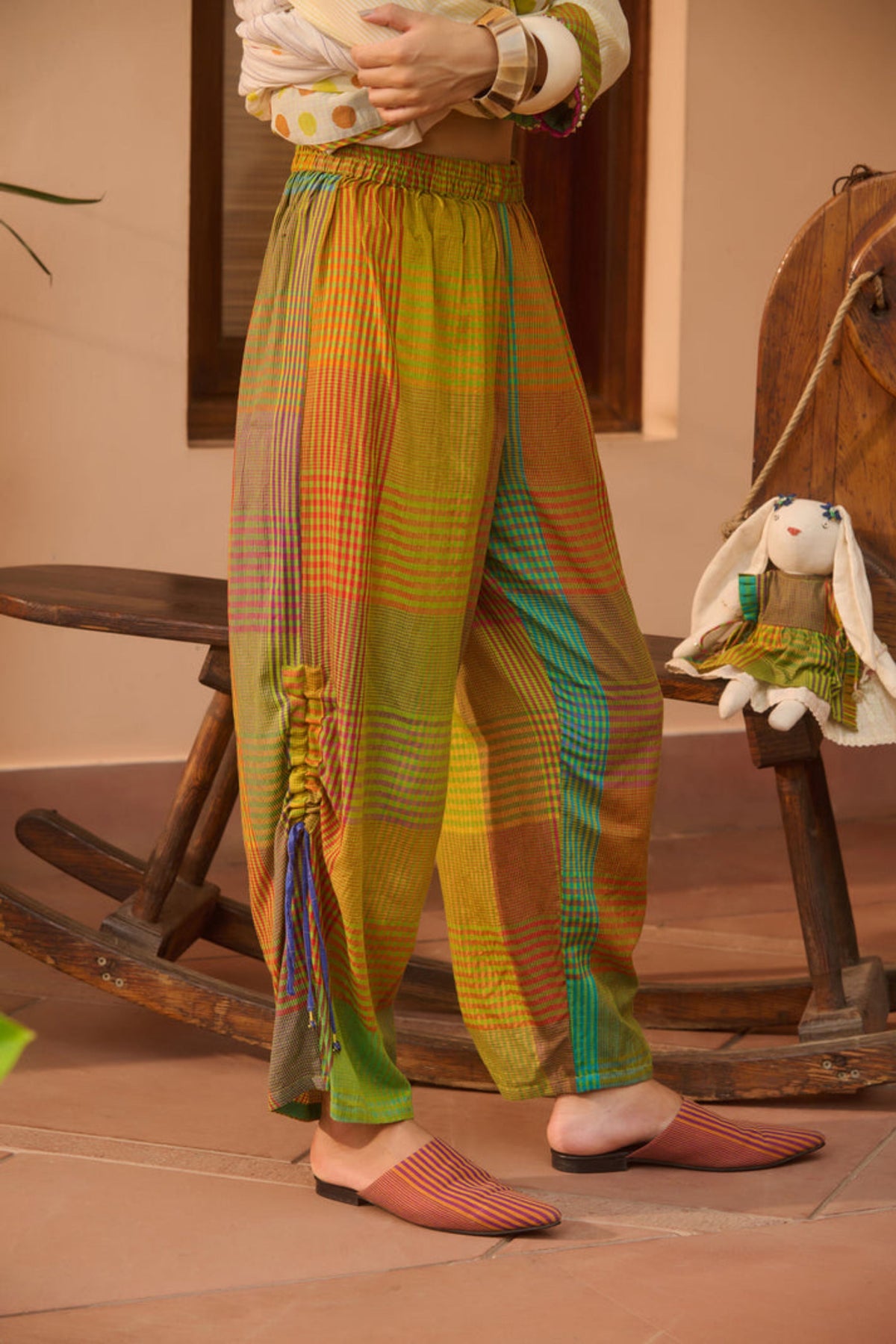 Multicolor Tex Pants