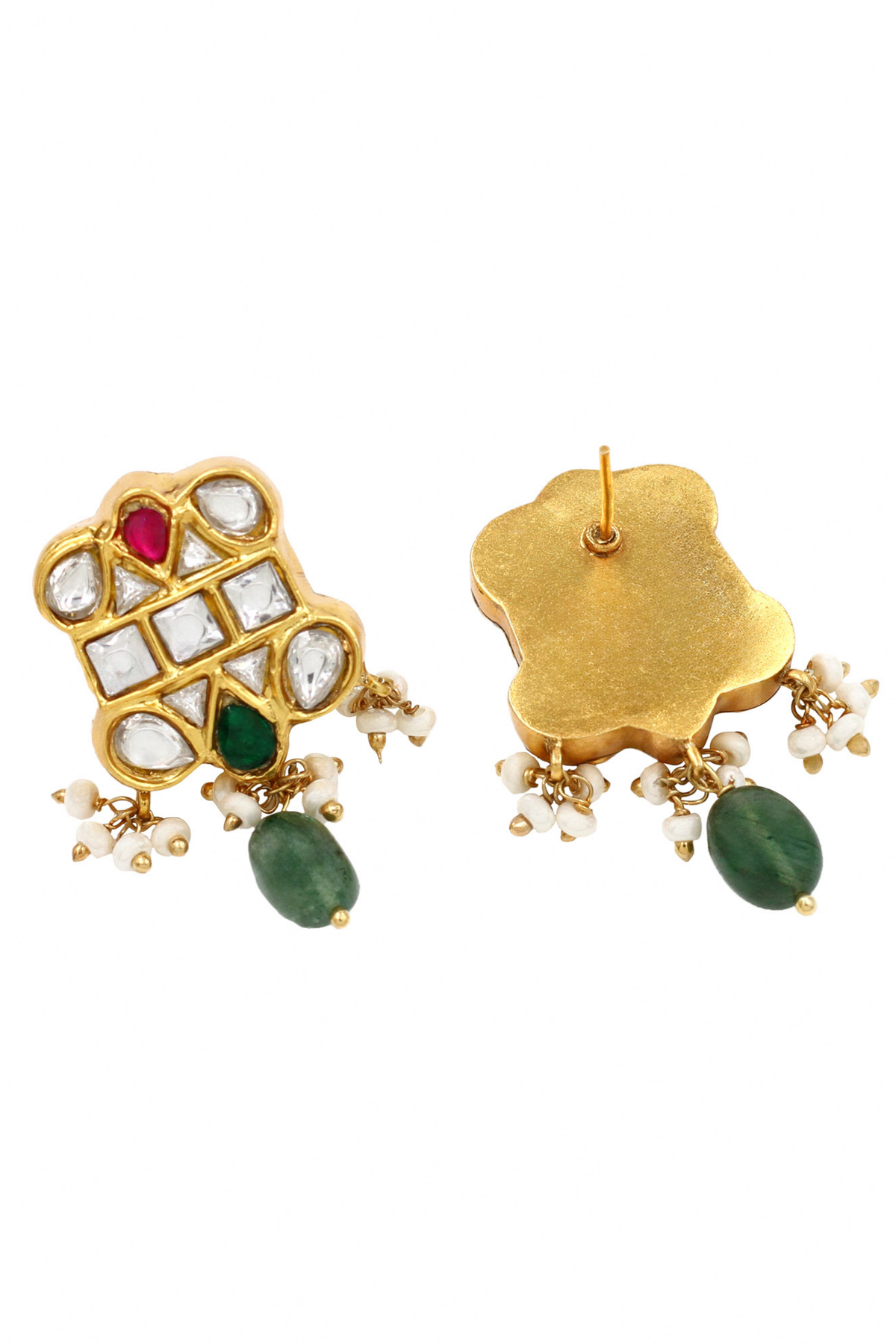 Refined Luxe Kundan Earrings.