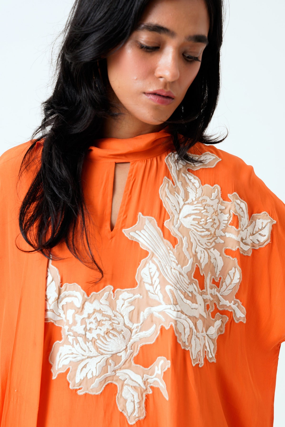 Sunset Orange Nante Kaftan