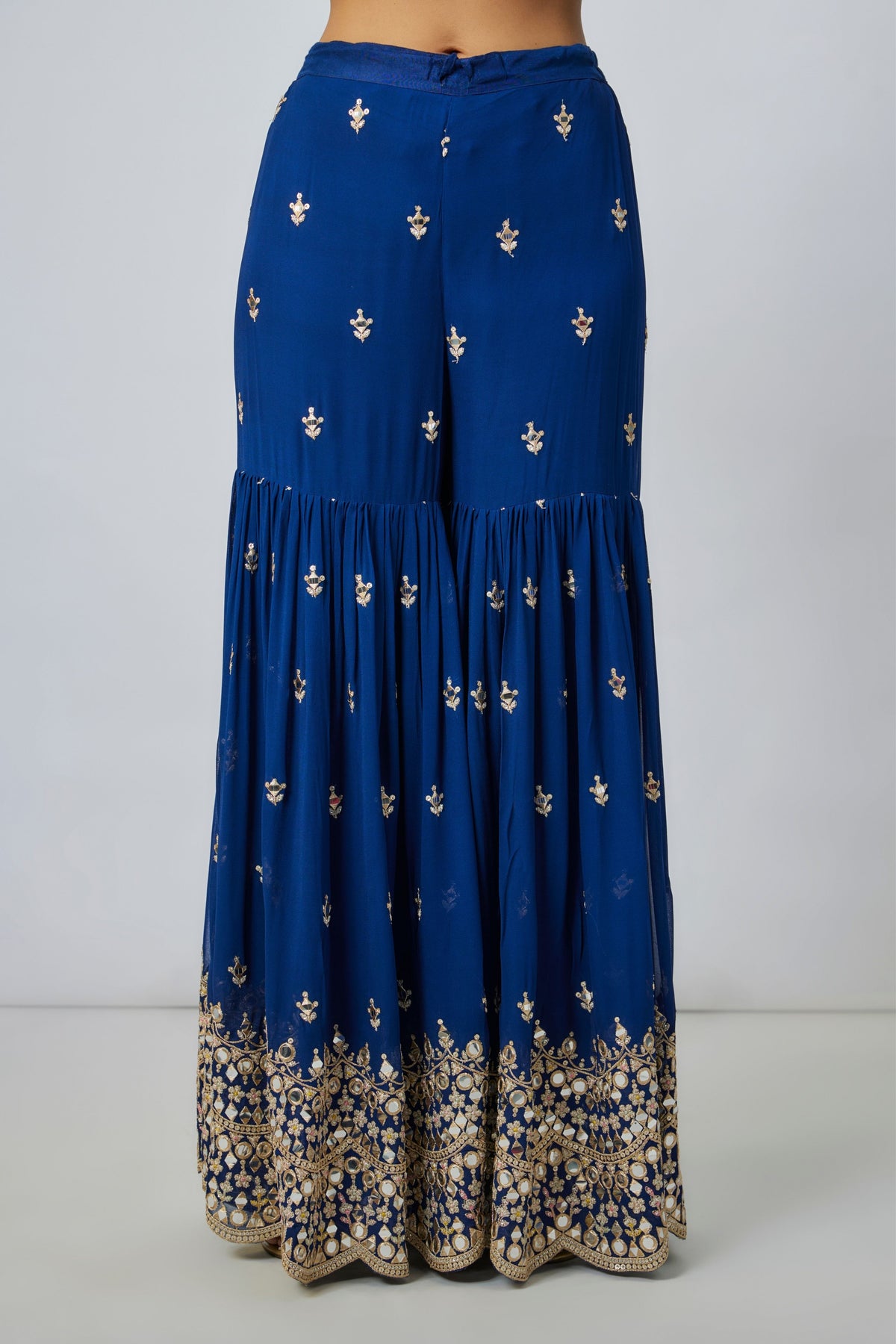 Blue Pariza Sharara Set