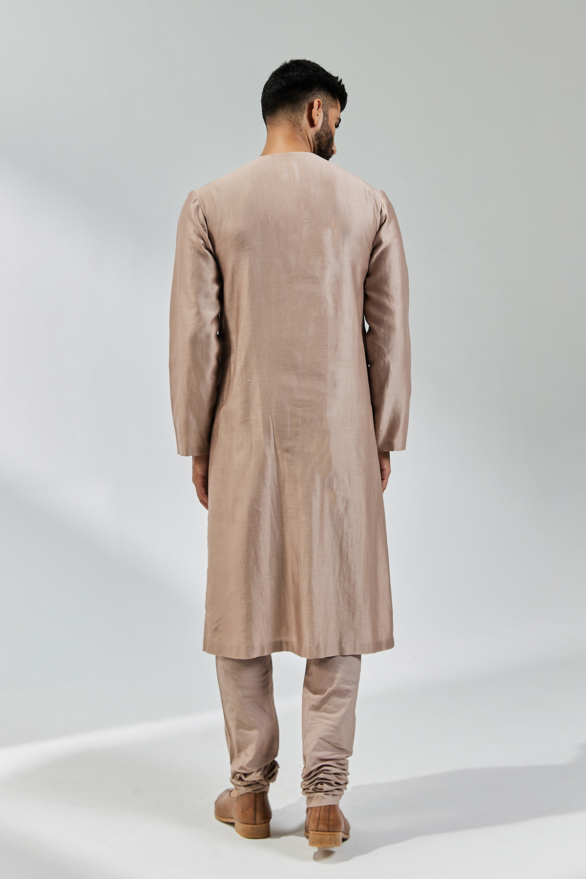 Taupe Nehru Jacket Set