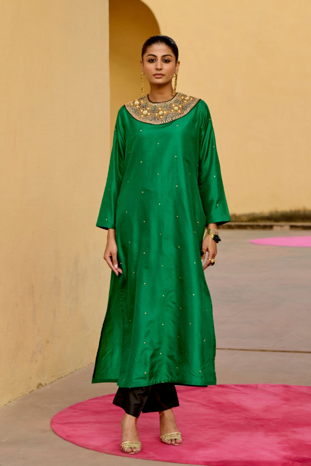 Emerald Chintz Kurta Set