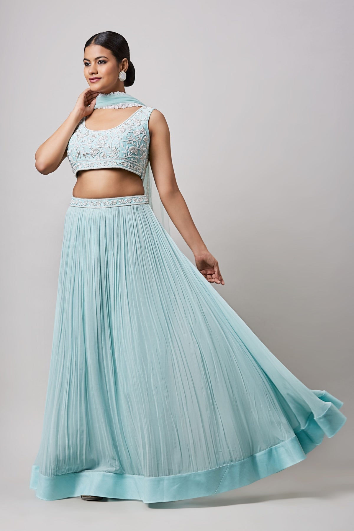 Sea Green Lehenga Set