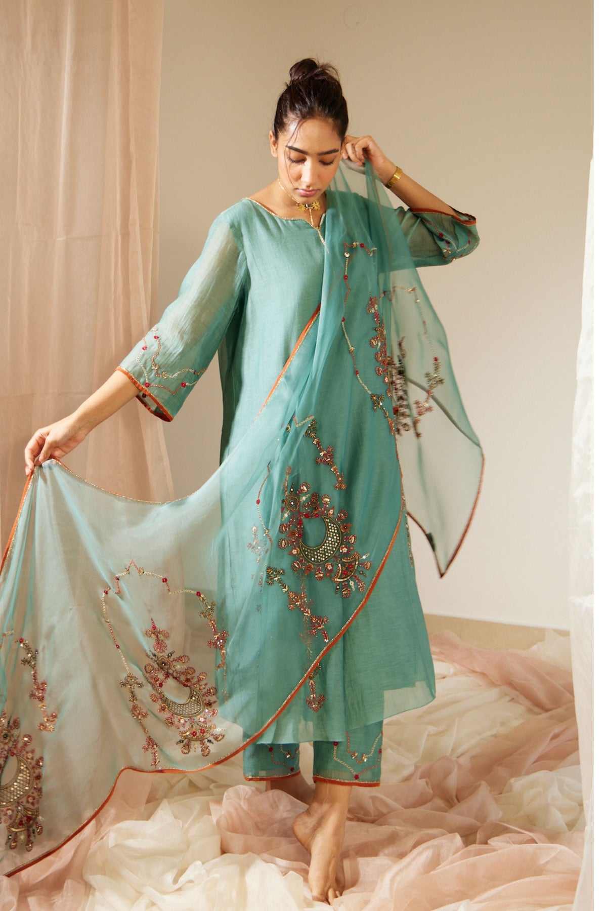 Blue Vrinda Kurta