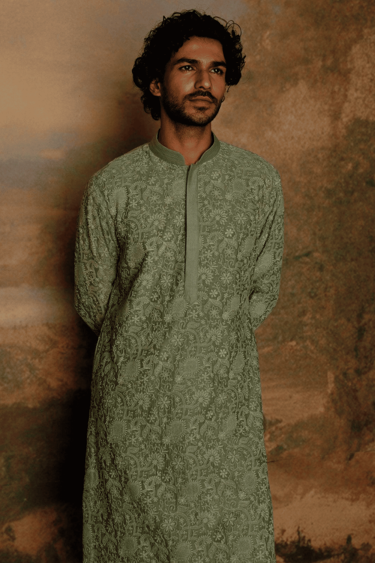 Green Kurta Set