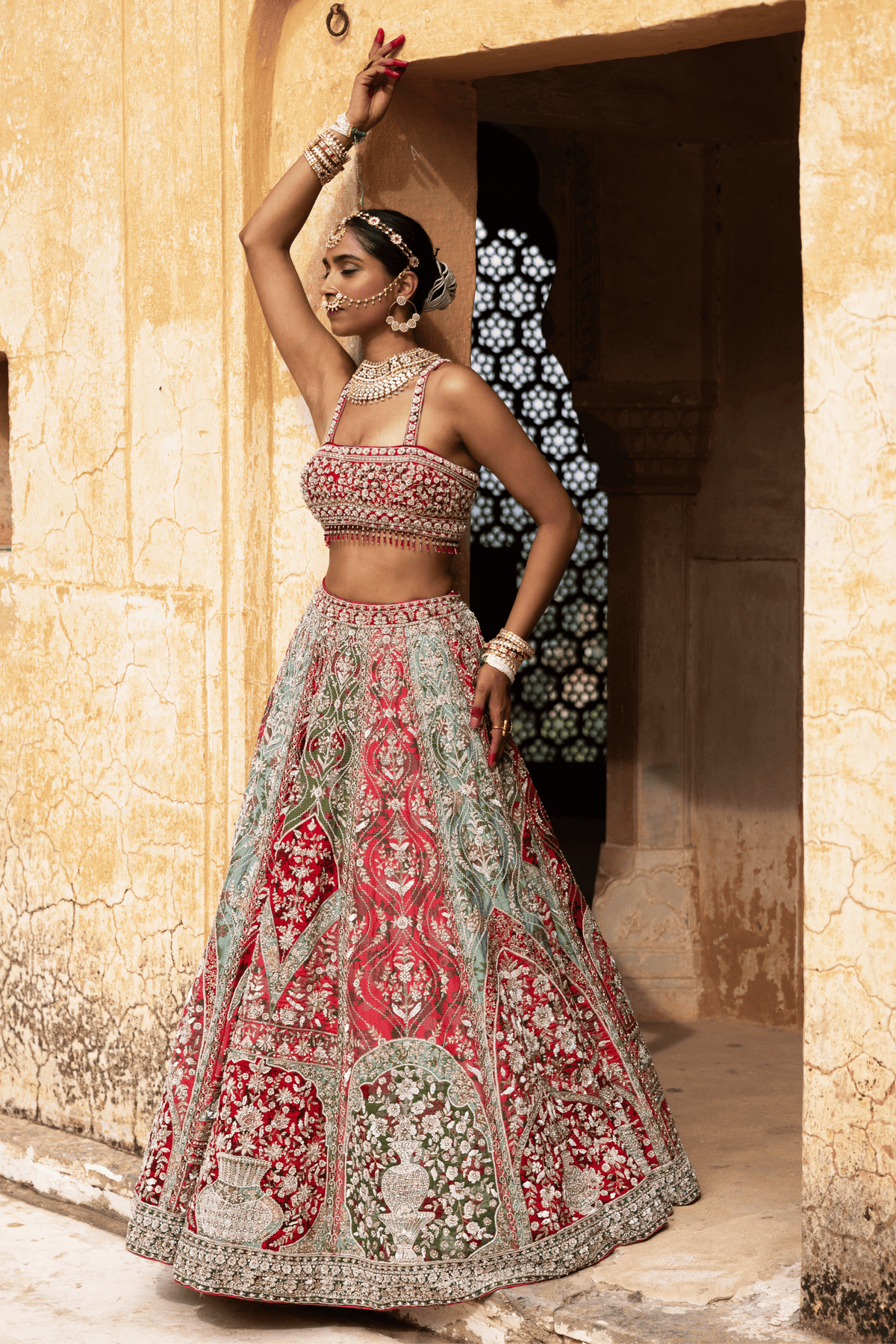 Signature Raw Silk Wedding Lehenga