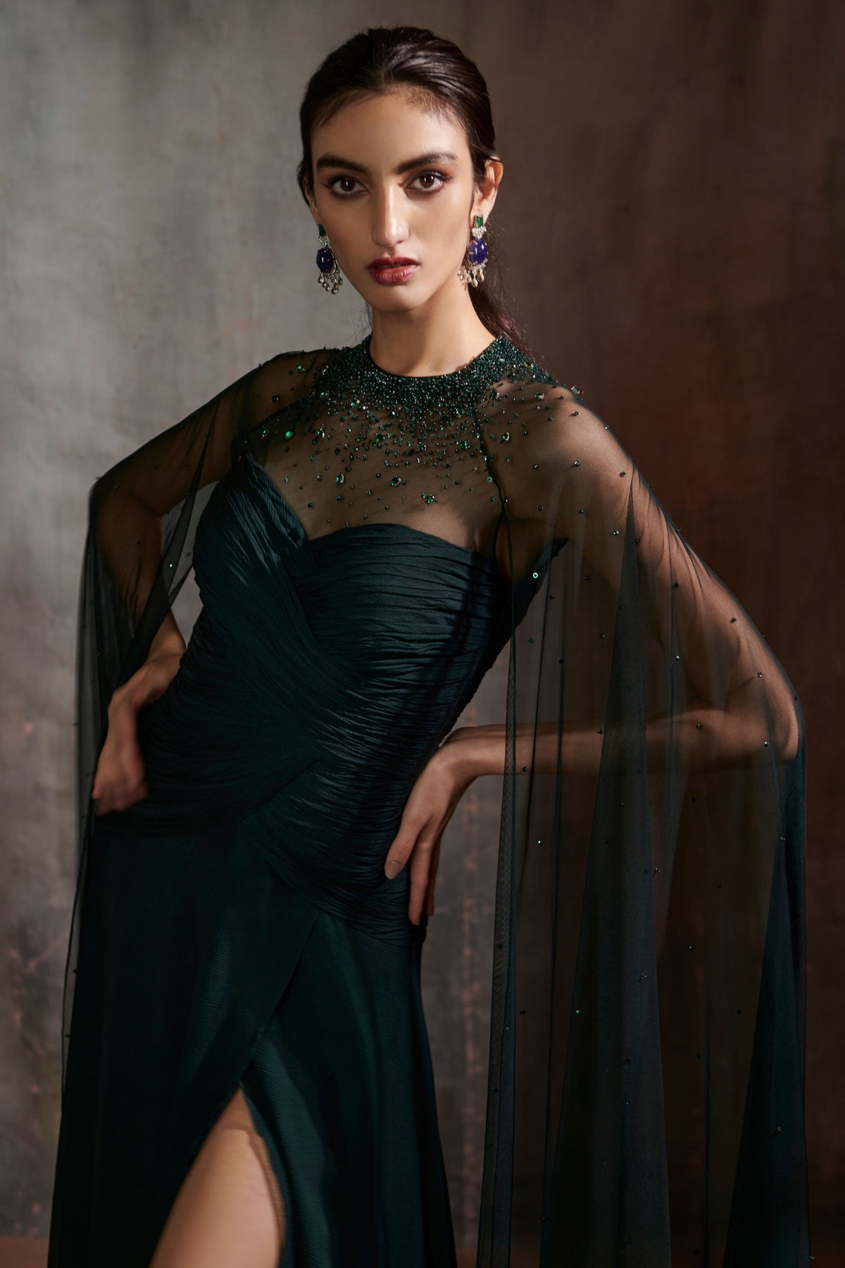 Dark Green Gown