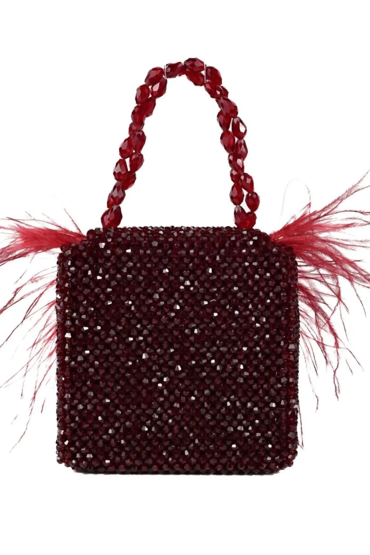 Natali Red Embellished Mini Bag