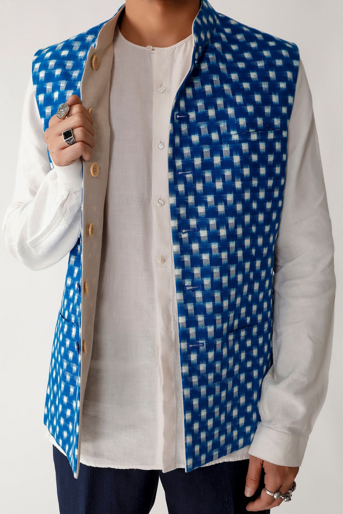 Rankhar Ikat Waist Coat