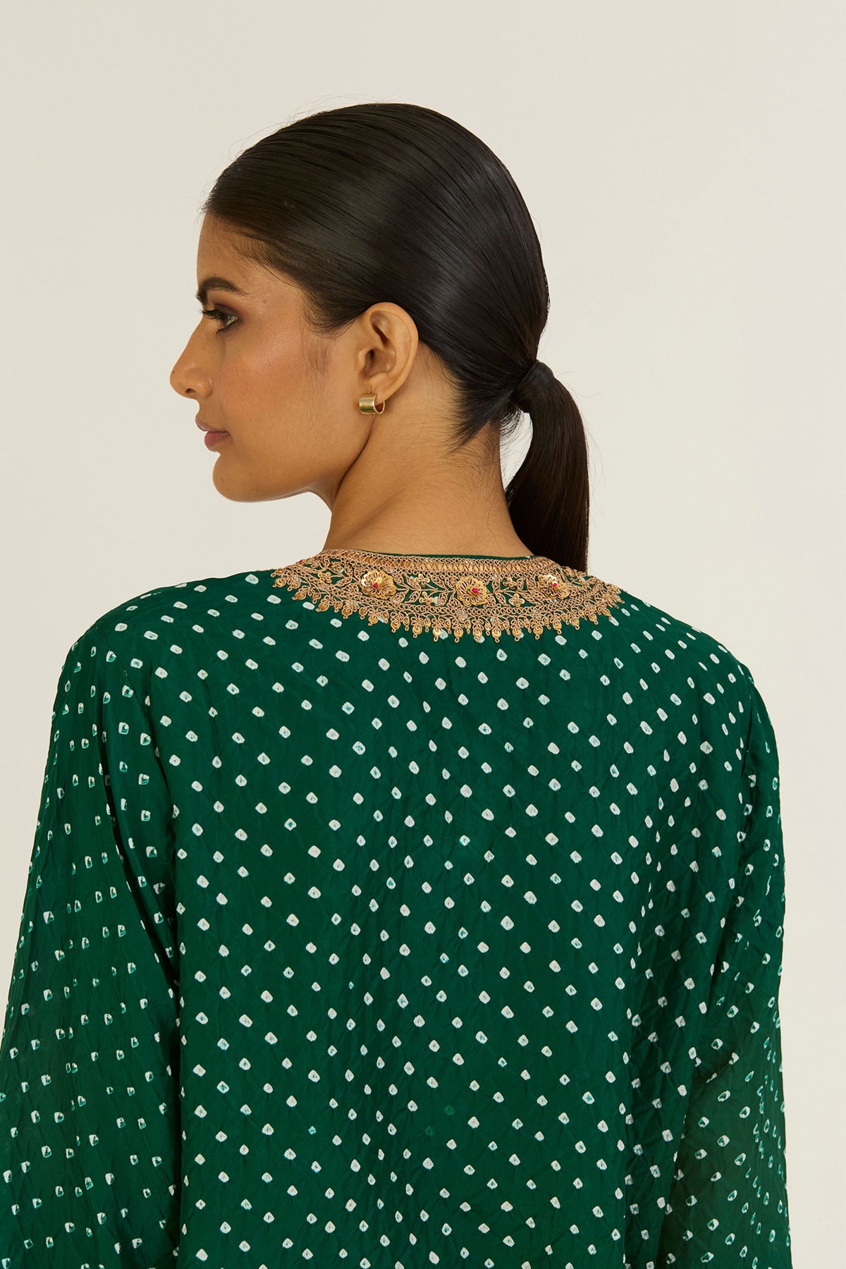 Navya Green Bandhani Kurta &amp; Pants