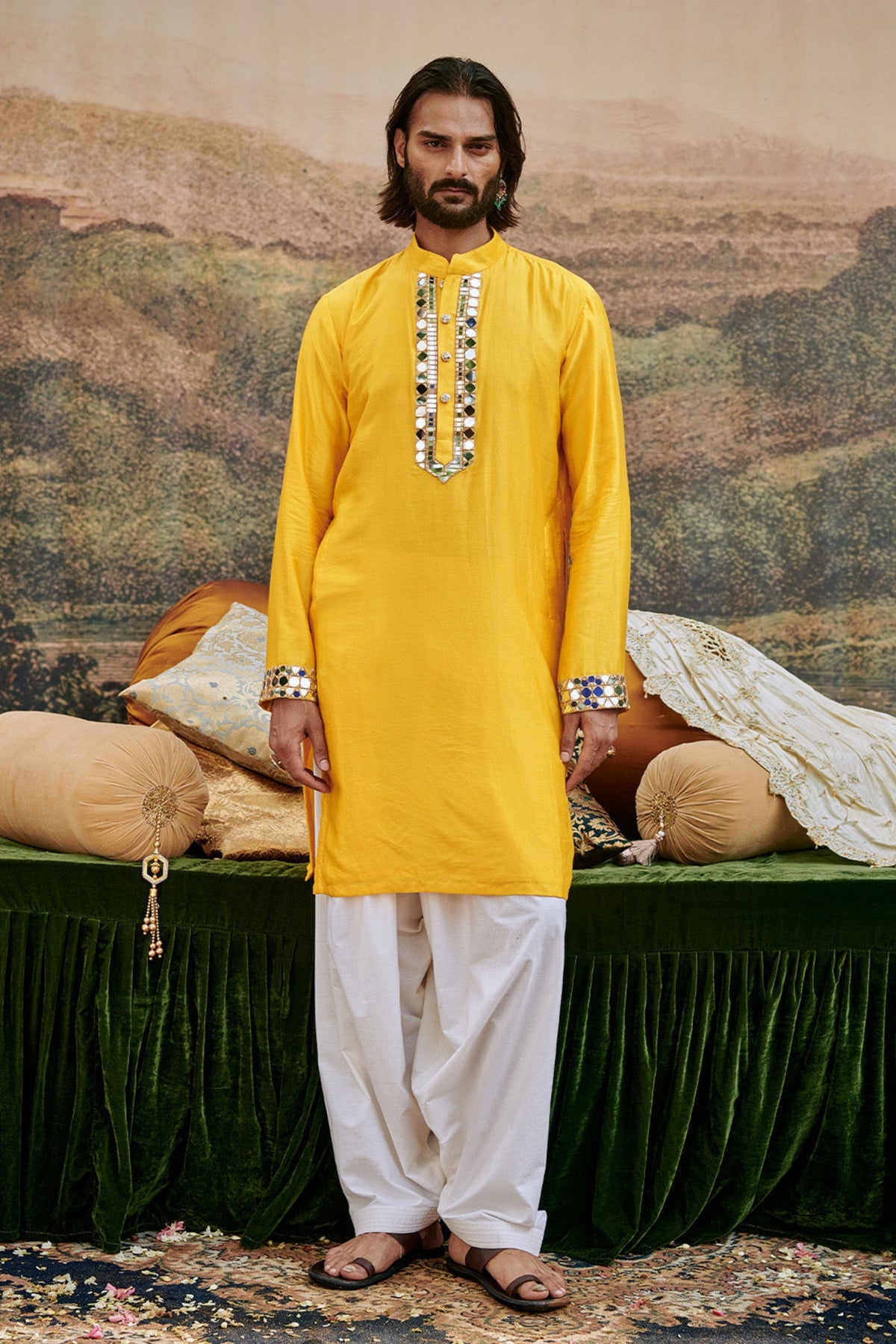 Khayalat-e Yellow Kurta Set