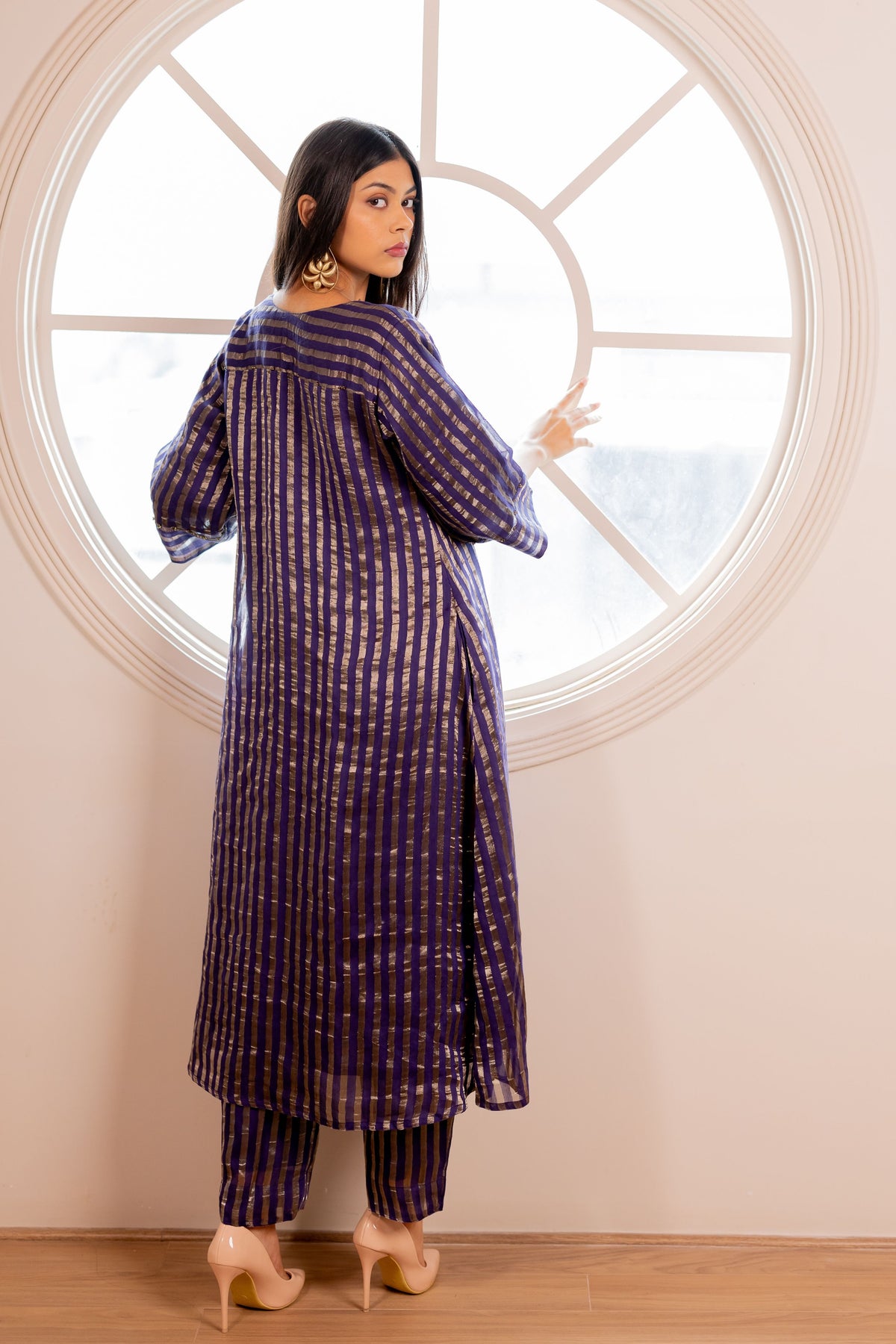 Reyna Striped Kurta Set