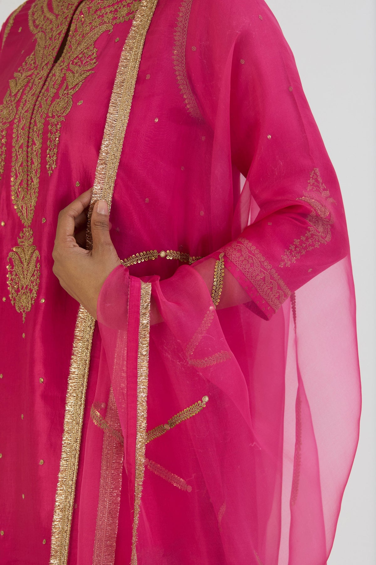 Fuschia Sajal Dupatta