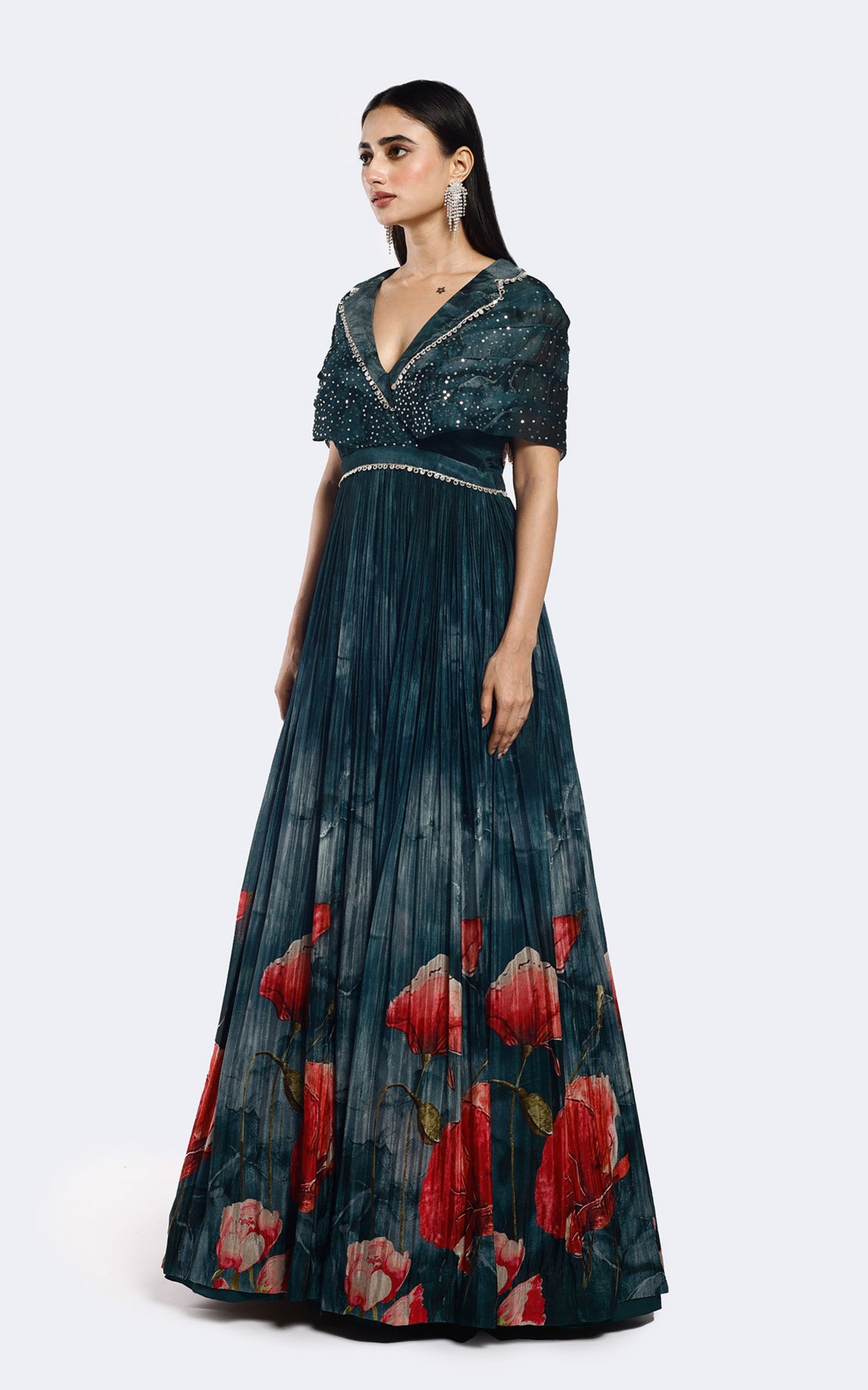 Printed Anarkali Gown