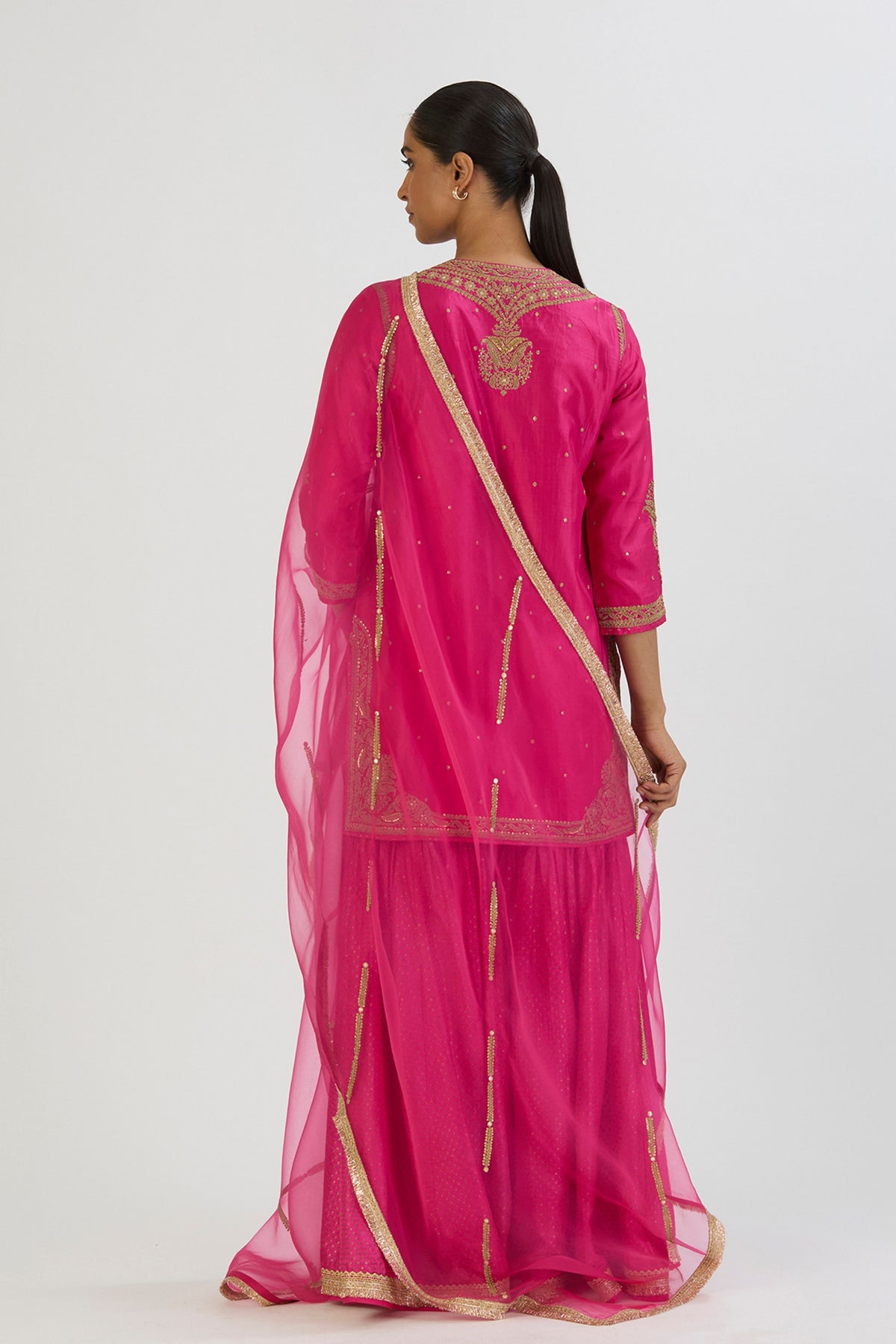 Fuschia Sajal Dupatta