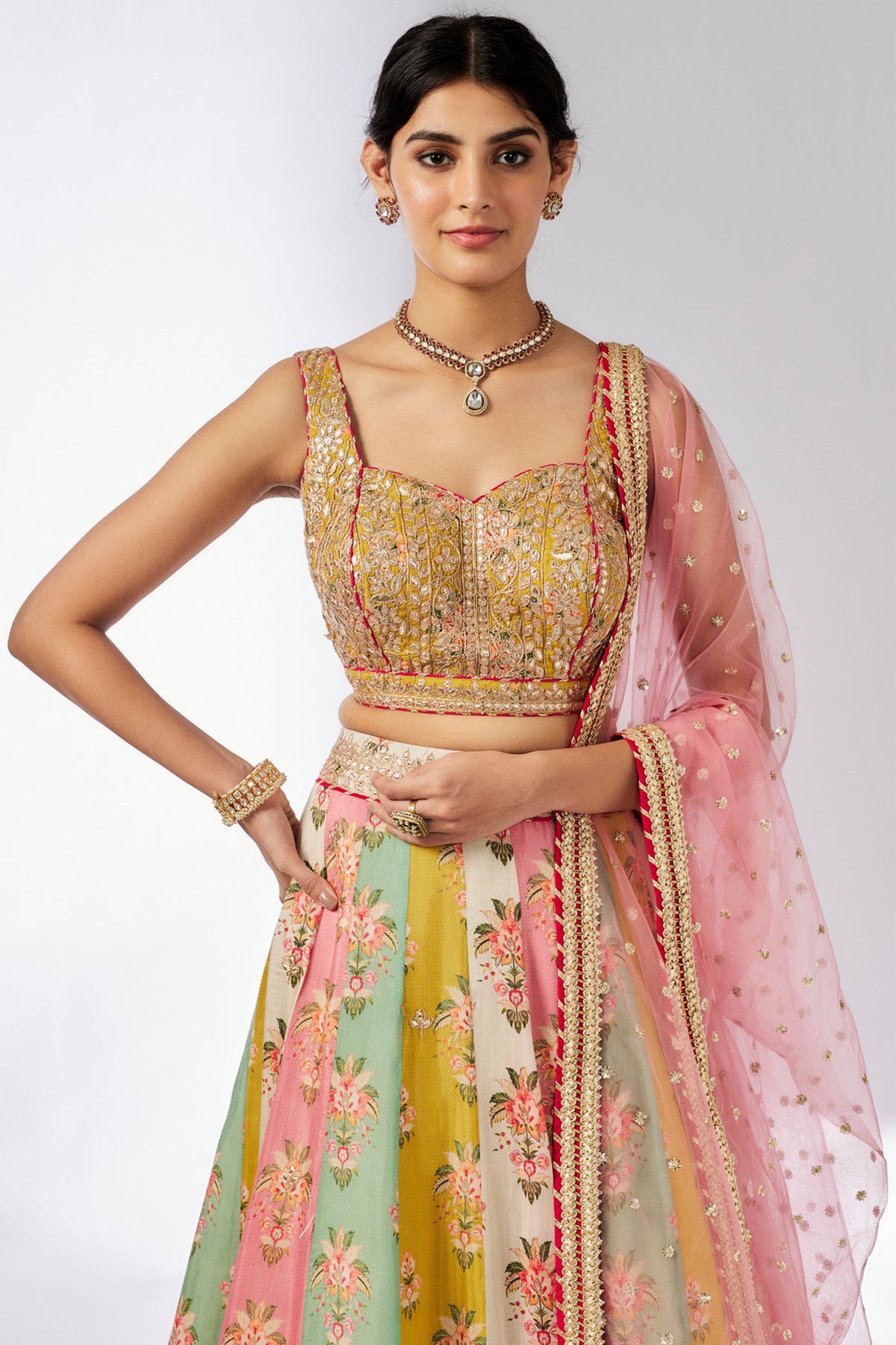 Multicolour Sayali Lehenga Set