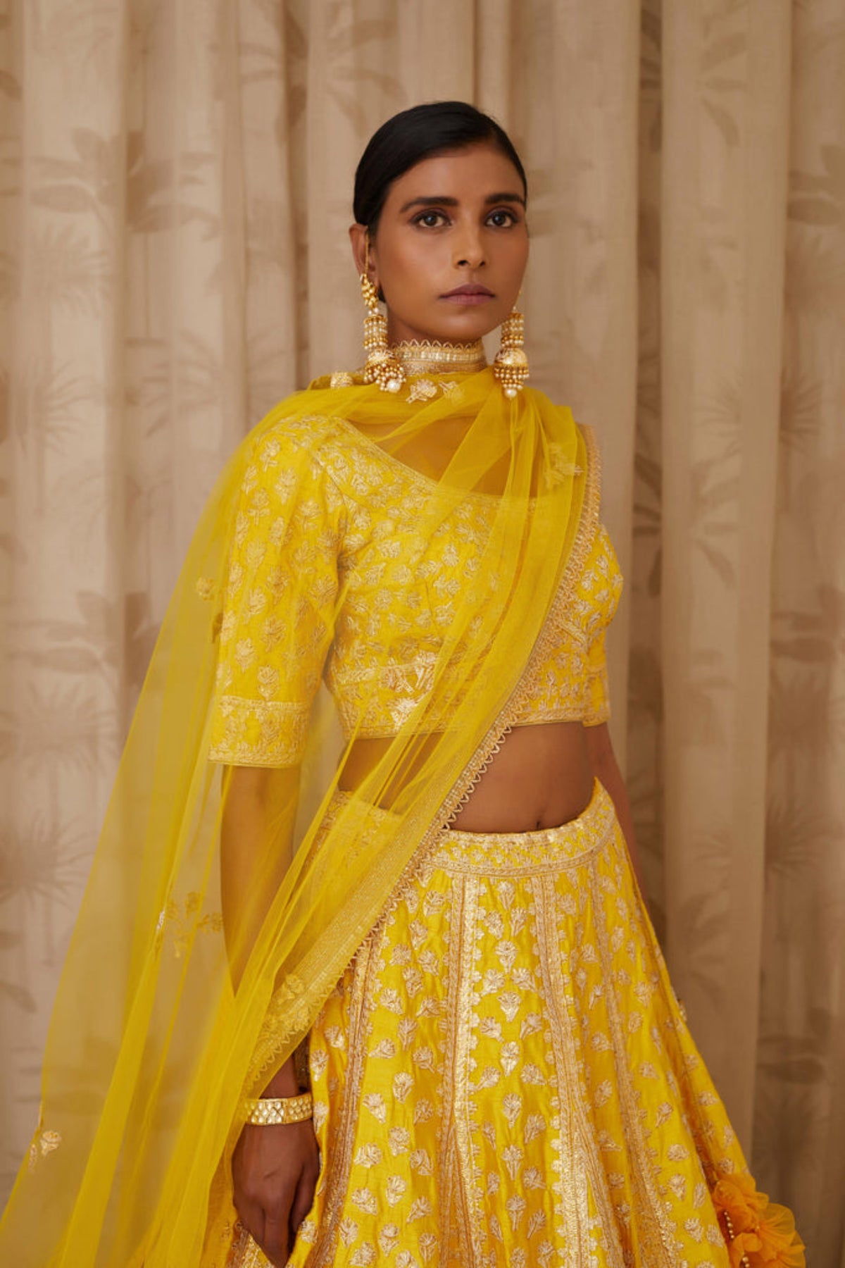 Yellow lehenga set