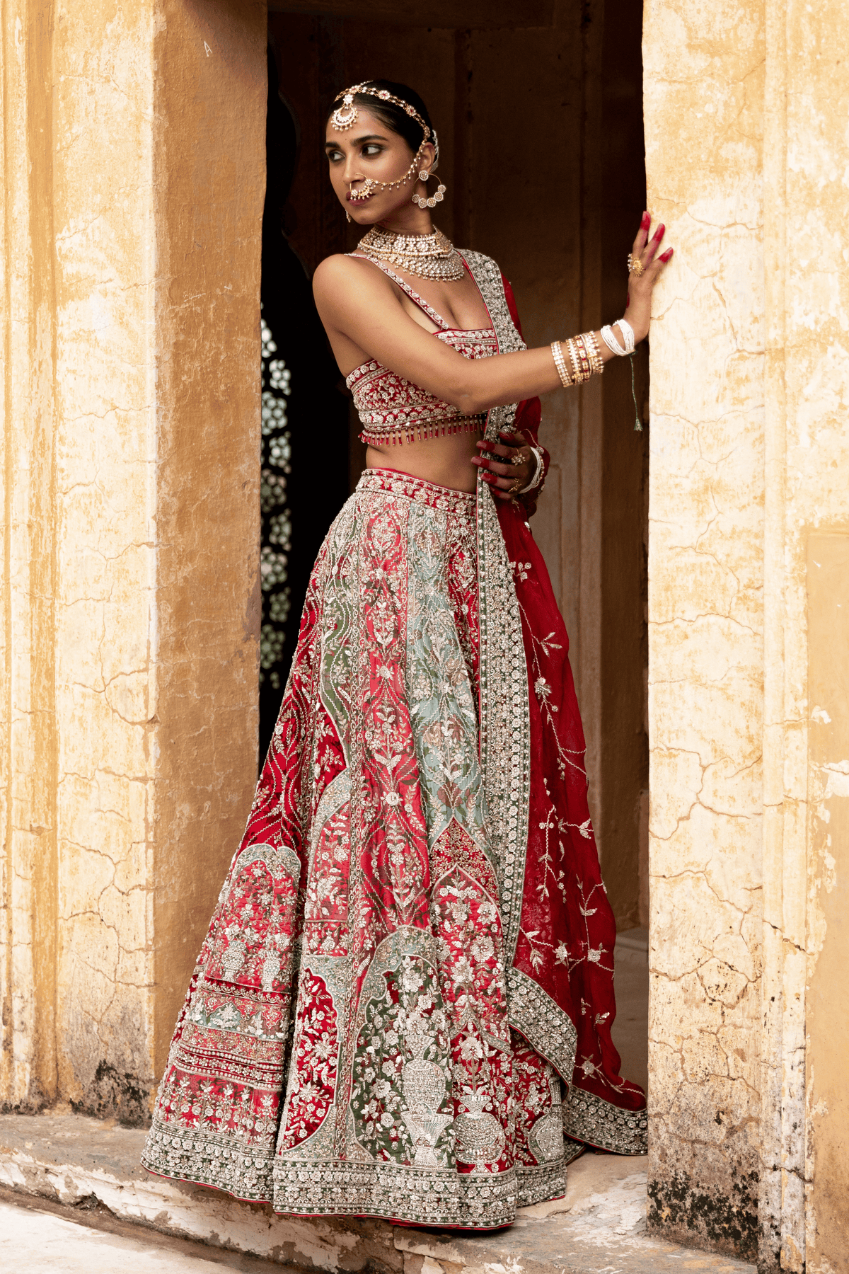 Signature Raw Silk Wedding Lehenga