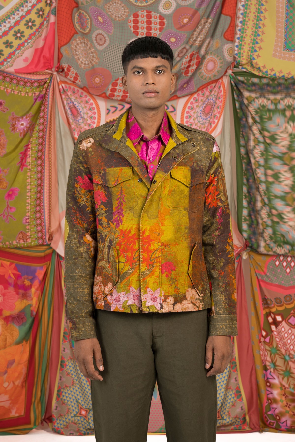 Artist Biker Floral Jacket