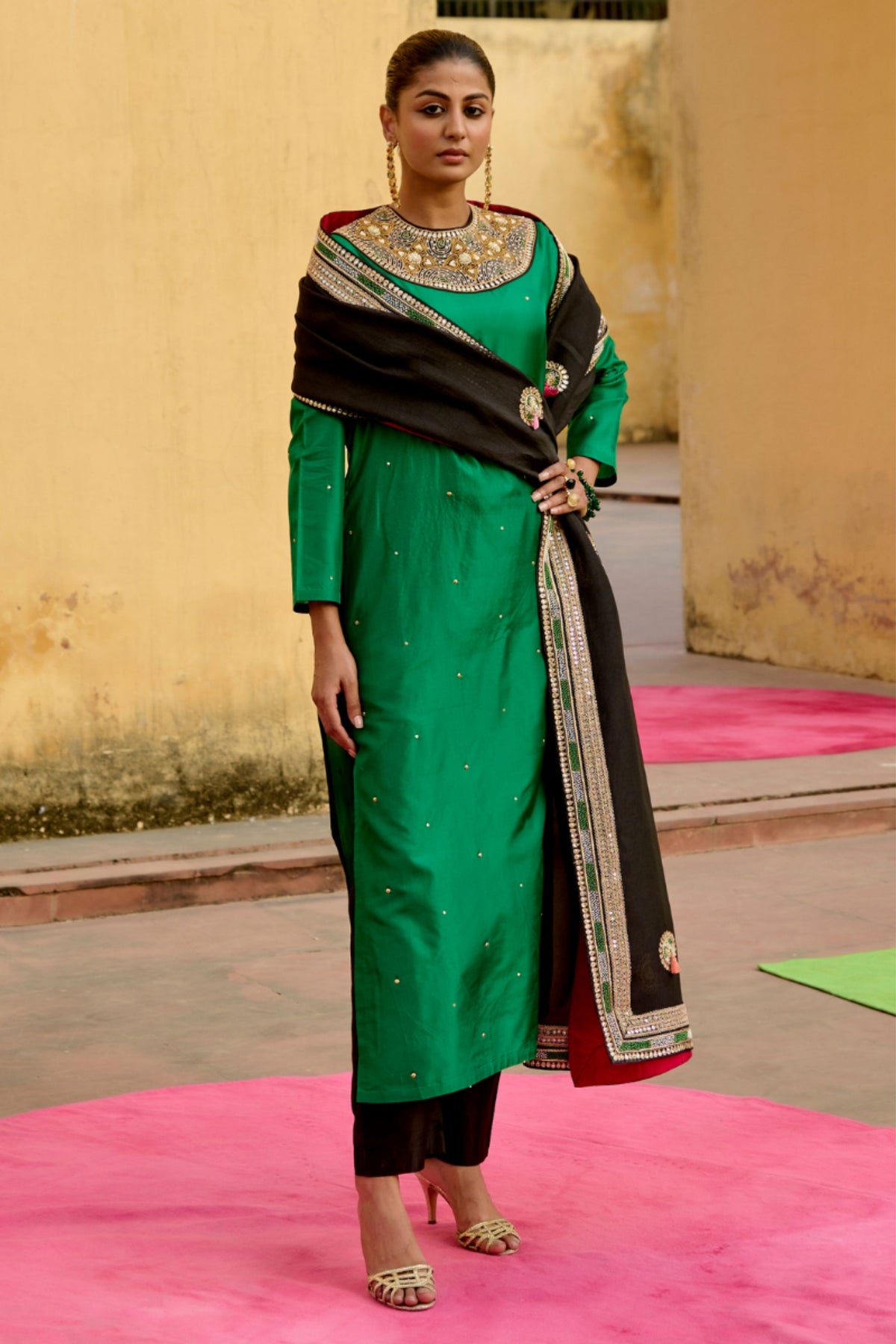 Emerald Chintz Kurta Set