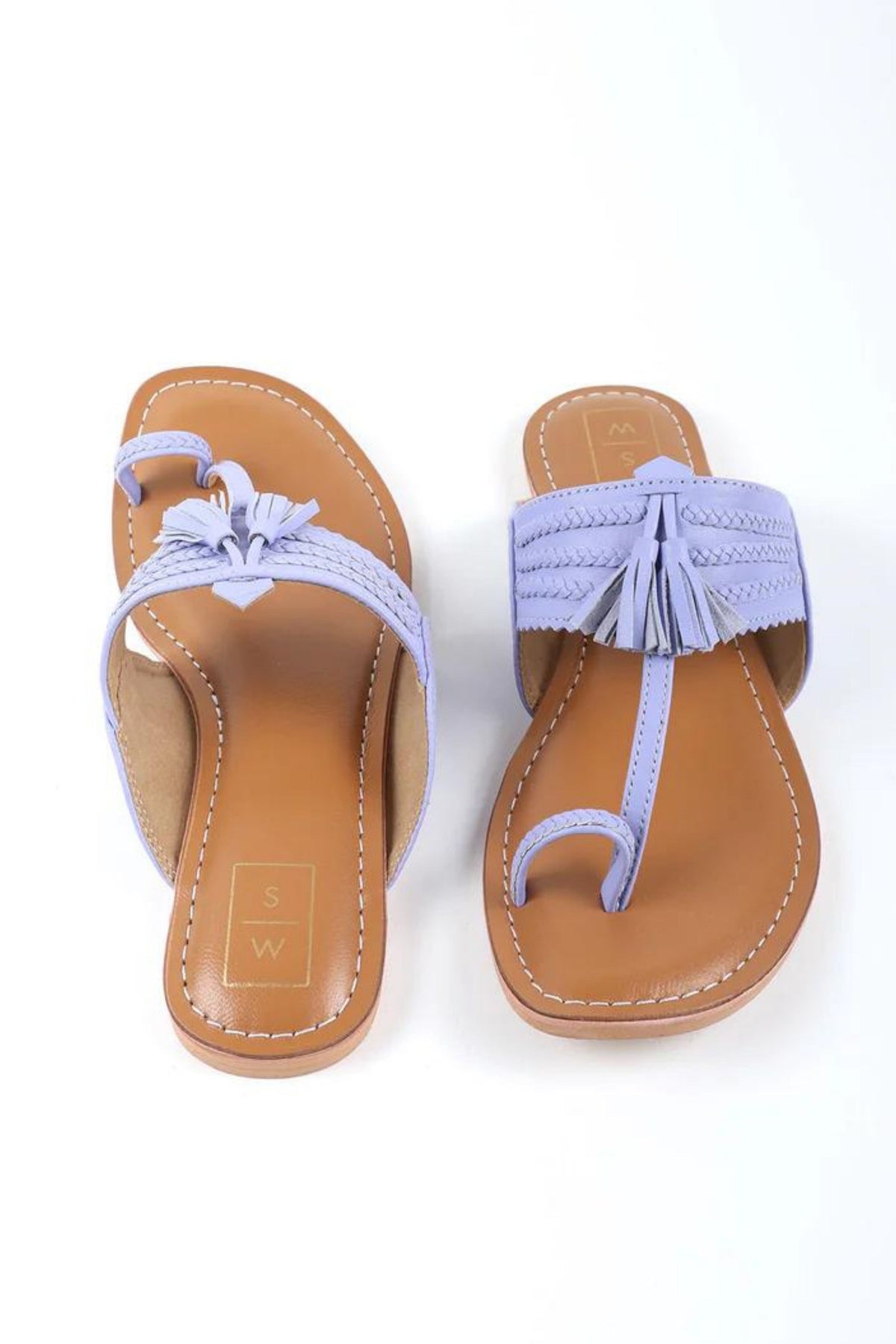 Iris Mauve Kolhapuri Sandals